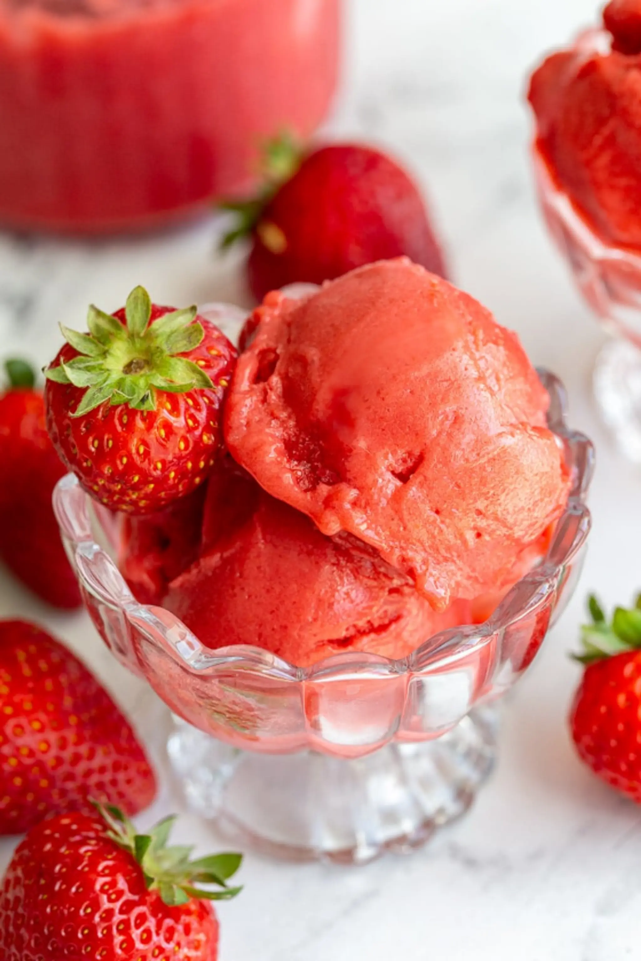 Strawberry Ninja Creami Sorbet Recipe