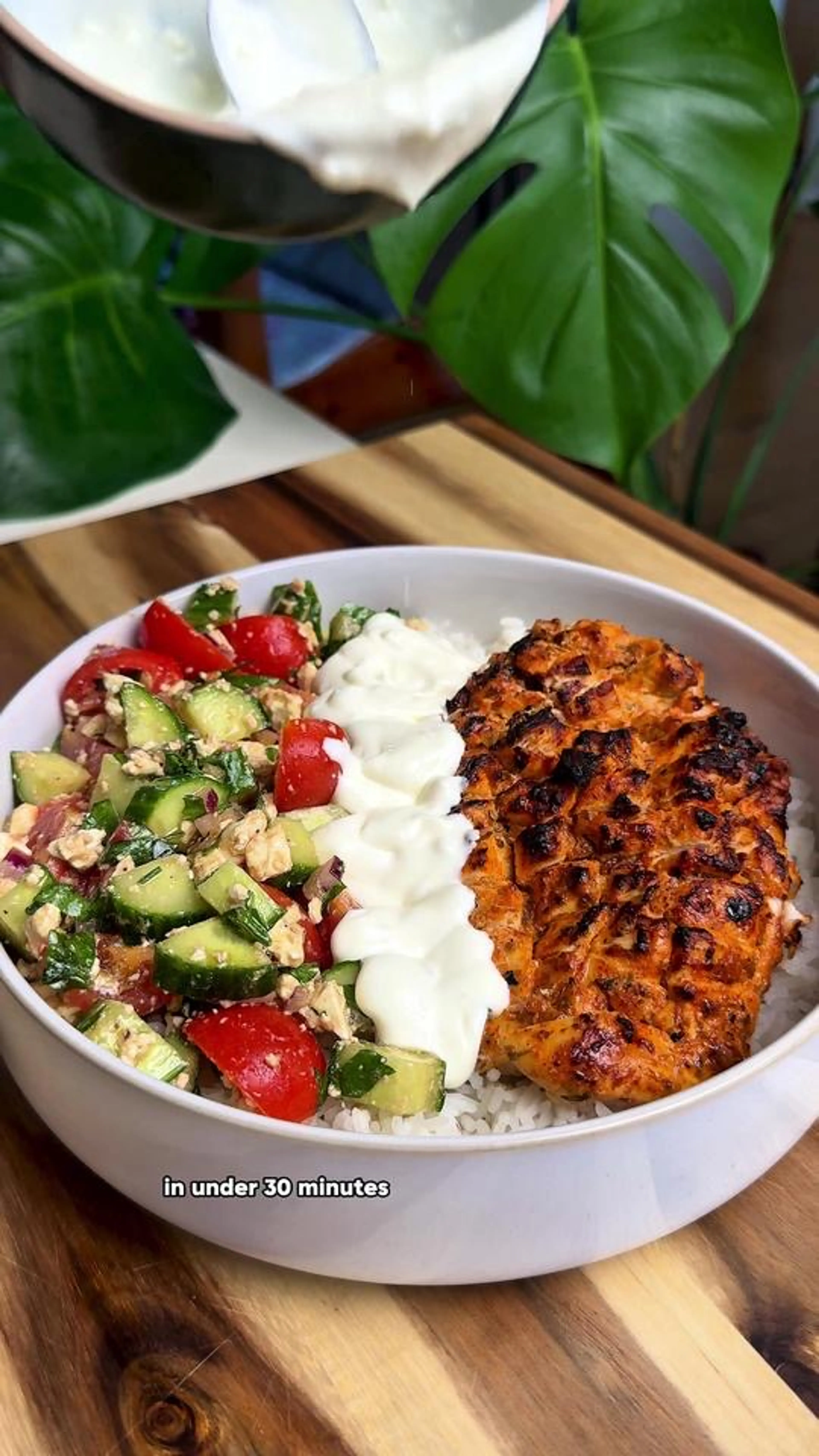 Mediterranean Lemon Chicken Bowl