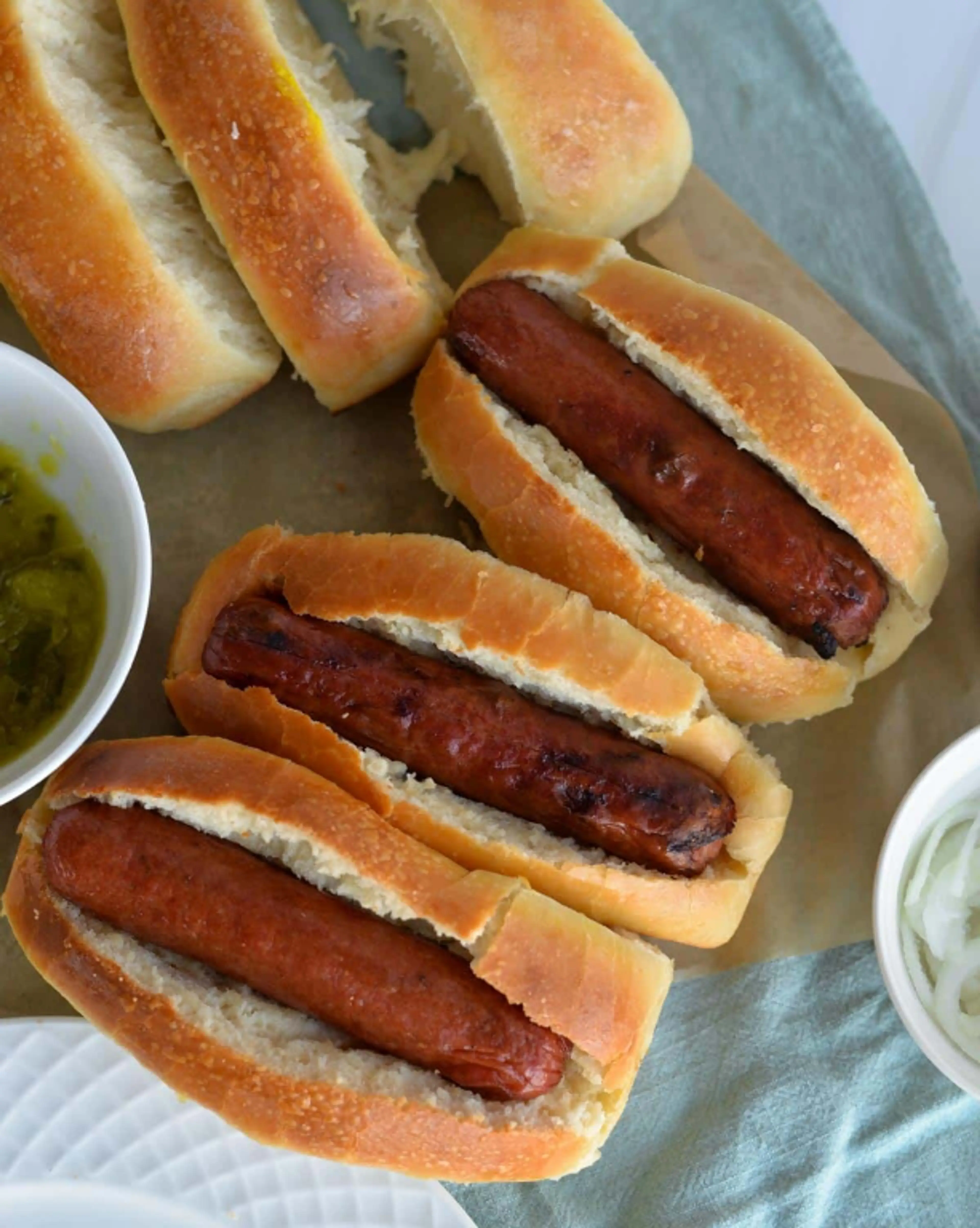 Sourdough Hot Dog Buns