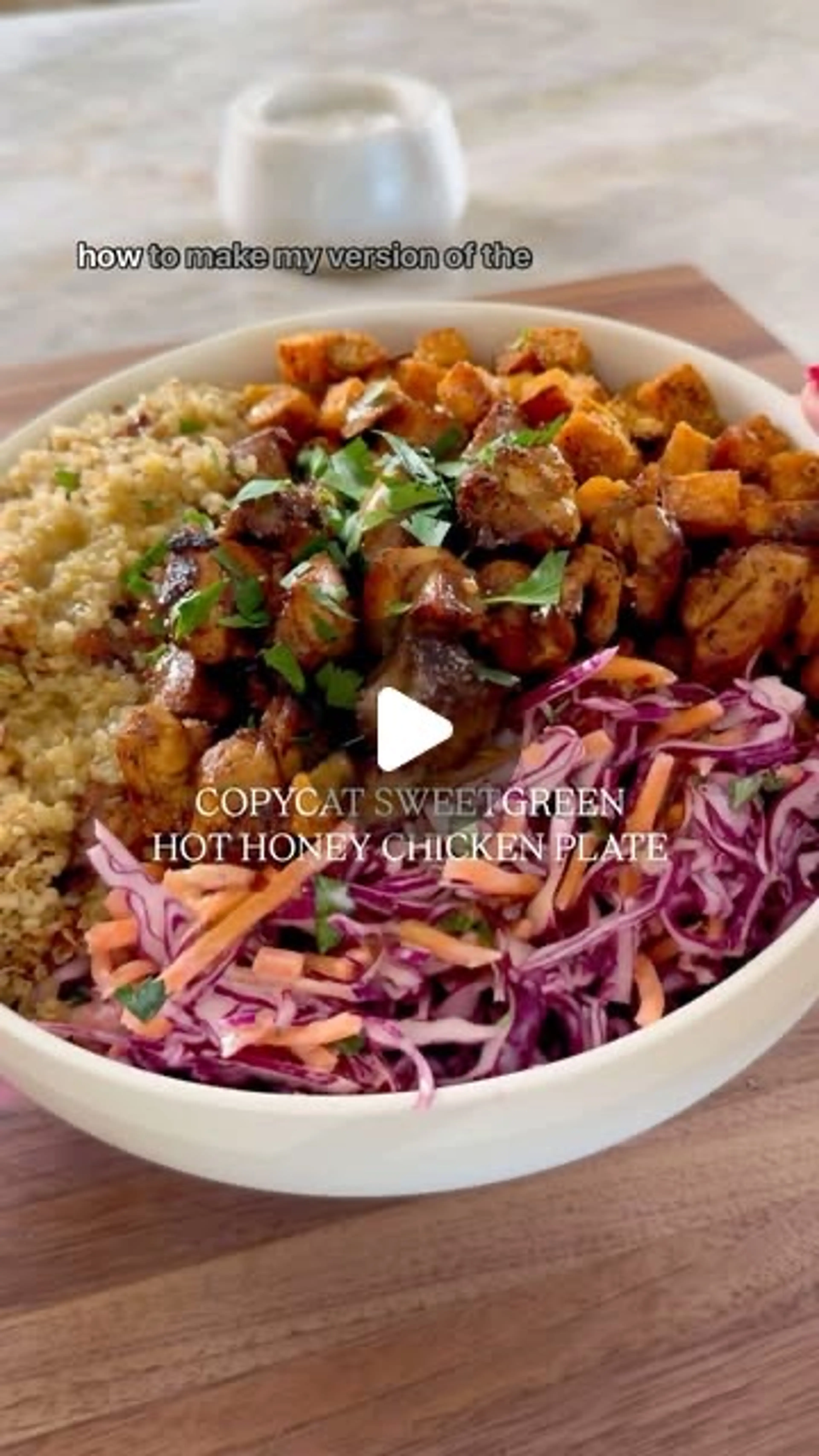 Copy Cat Hot Honey Chicken Plate Sweetgreens
