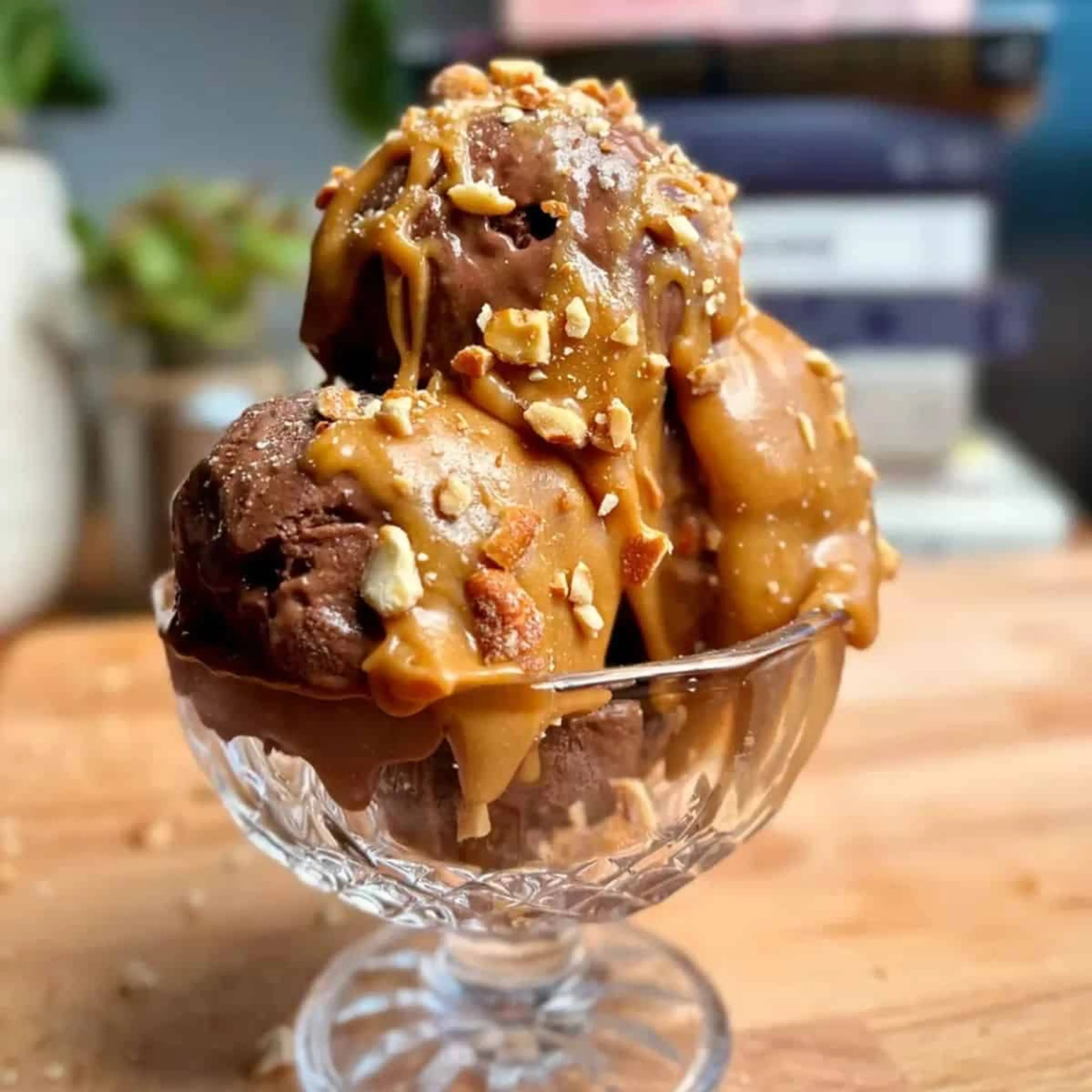 High-Protein Chocolate Banana Ice Cream