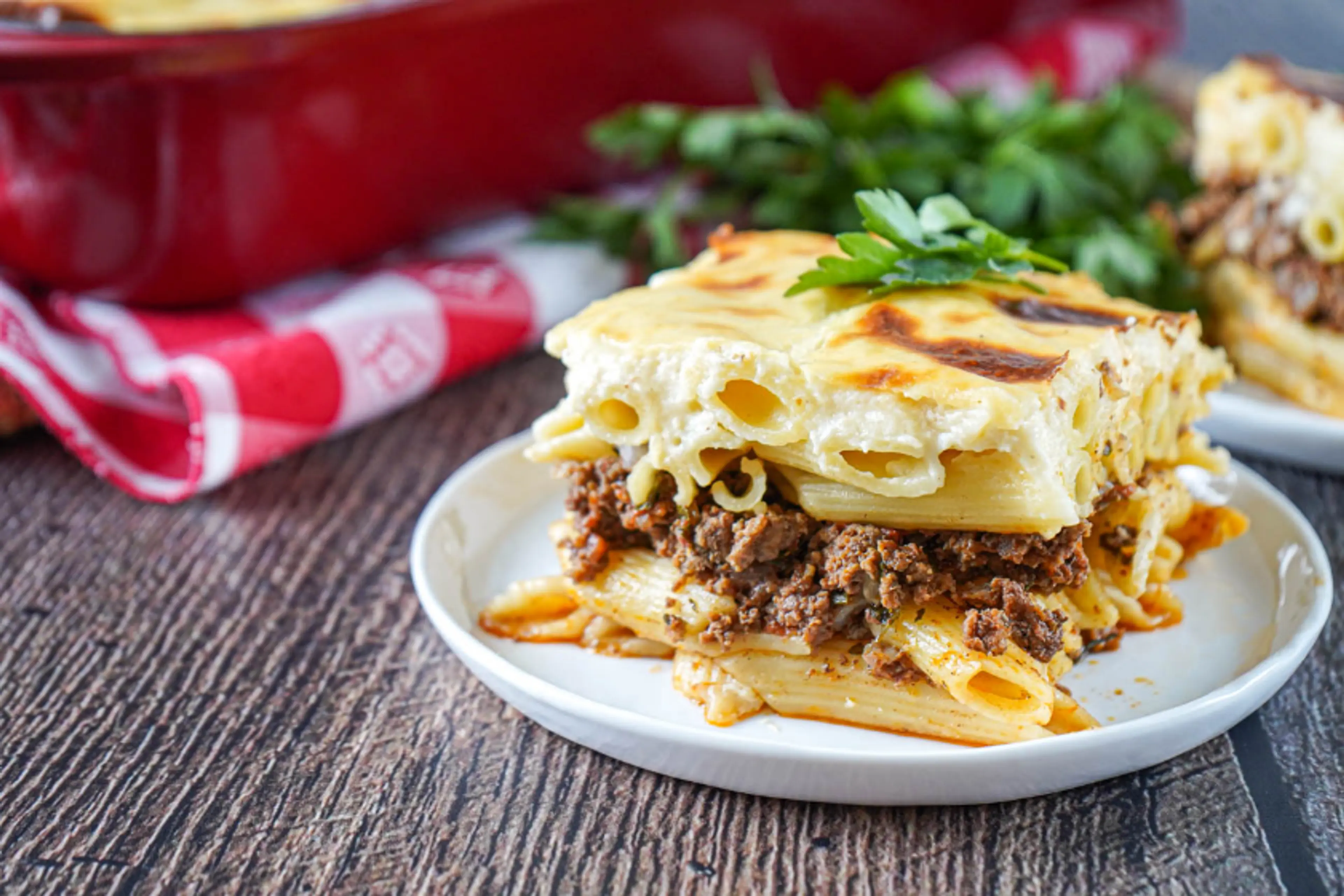 Macarona Bechamel (Egyptian Baked Pasta)