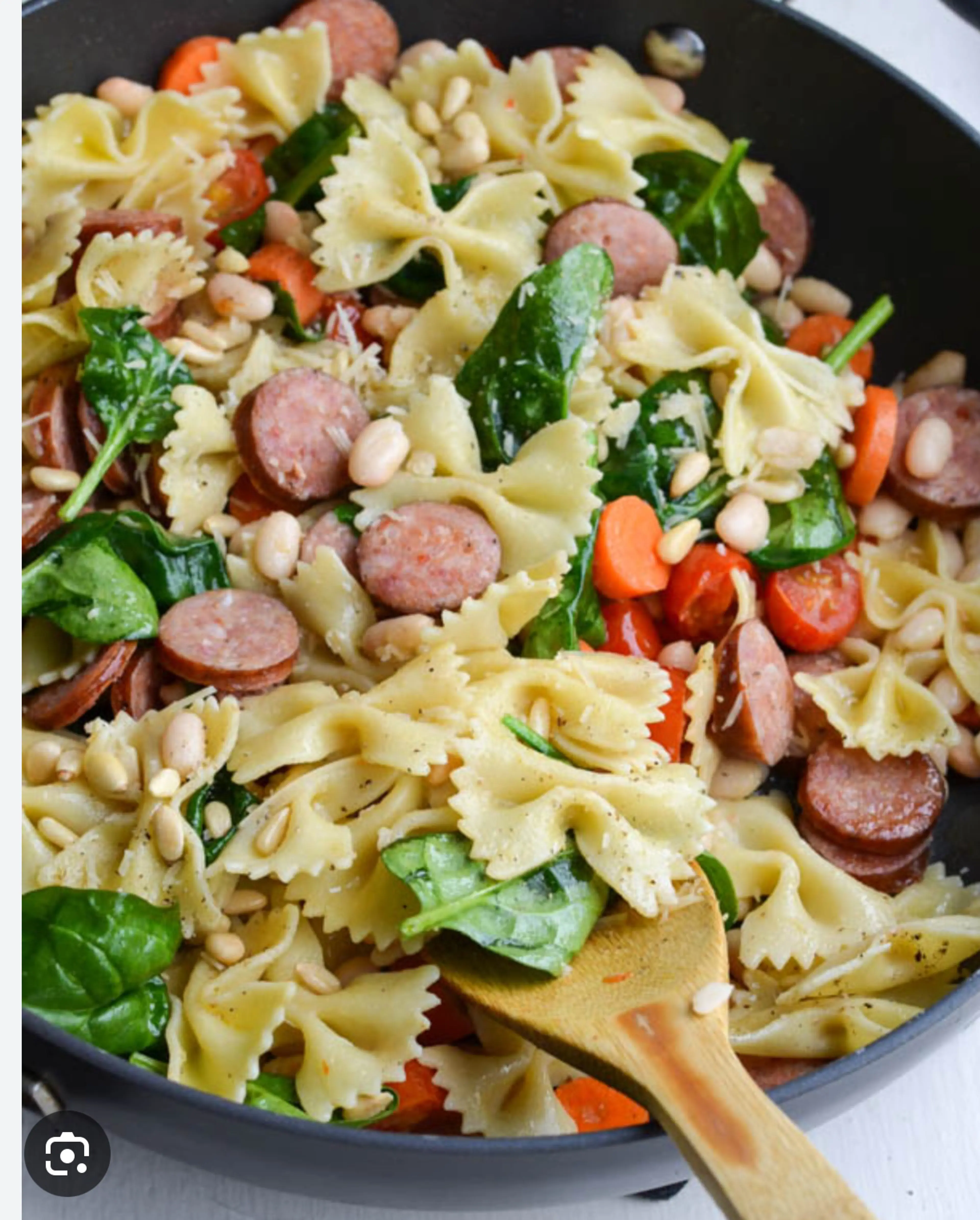 Sausage Spinach Pasta Sauté