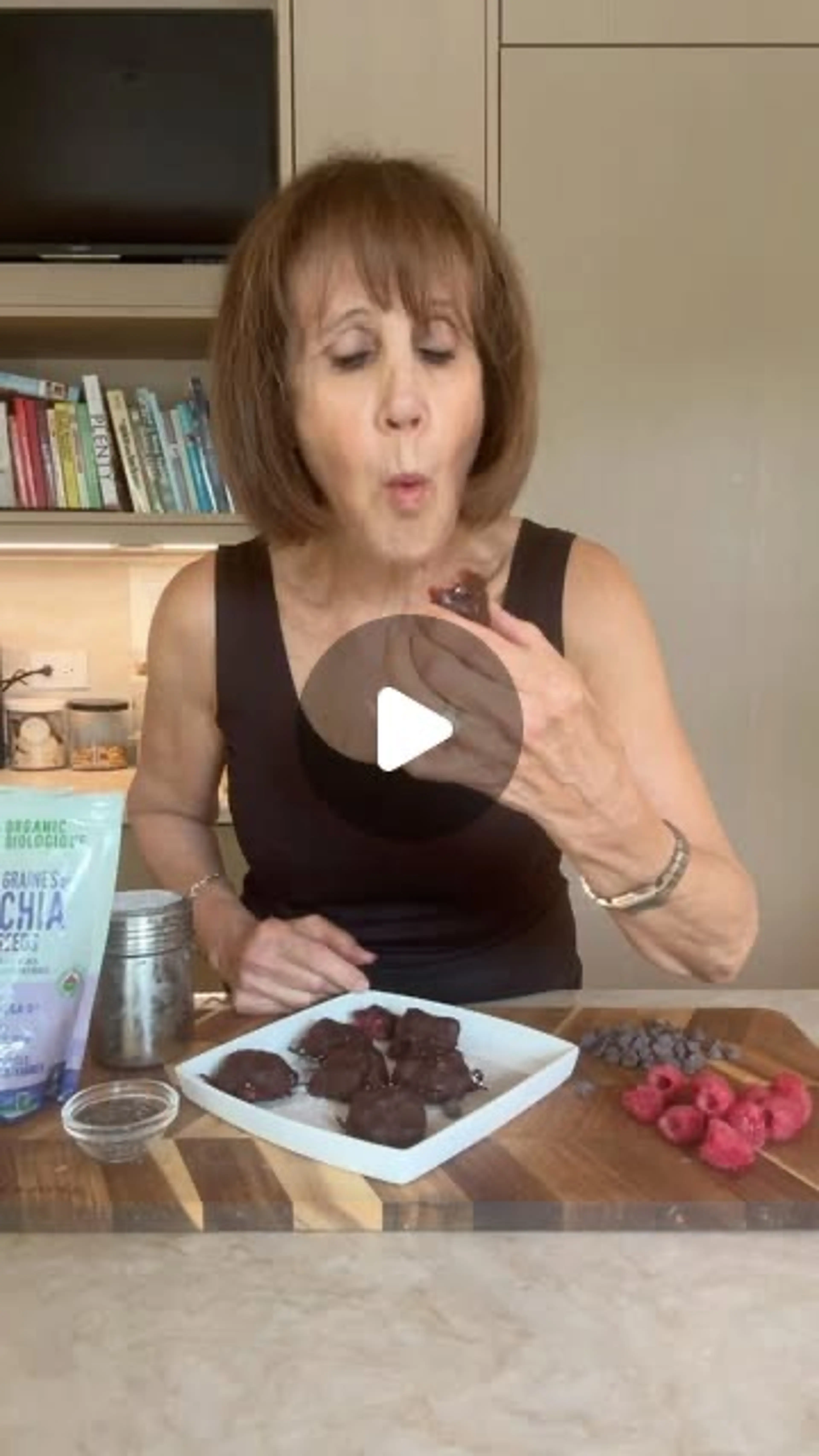 Obsessed with These Chocolate Raspberry Chia Seed Bites