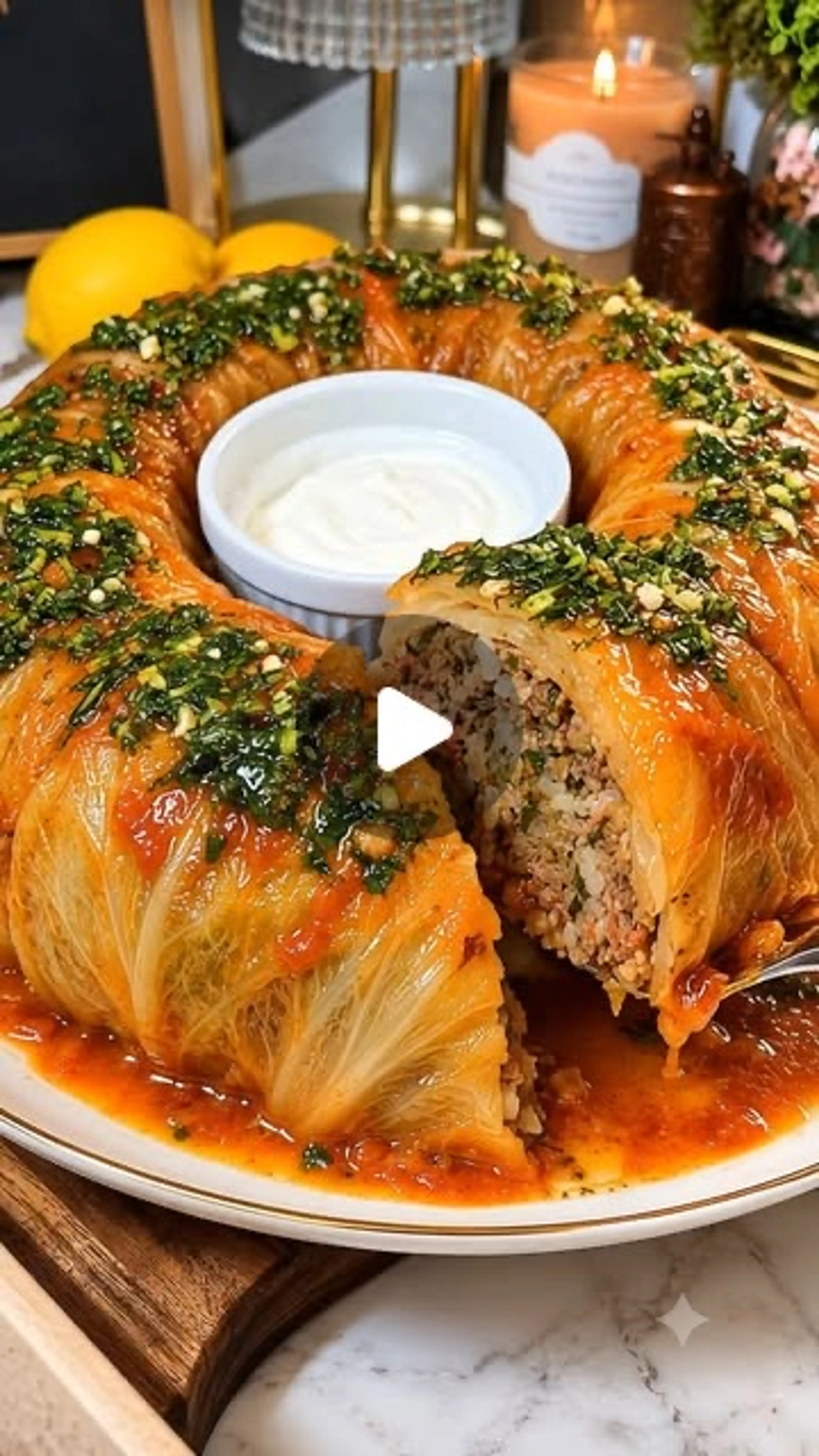 Bundt Pan Cabbage Roll