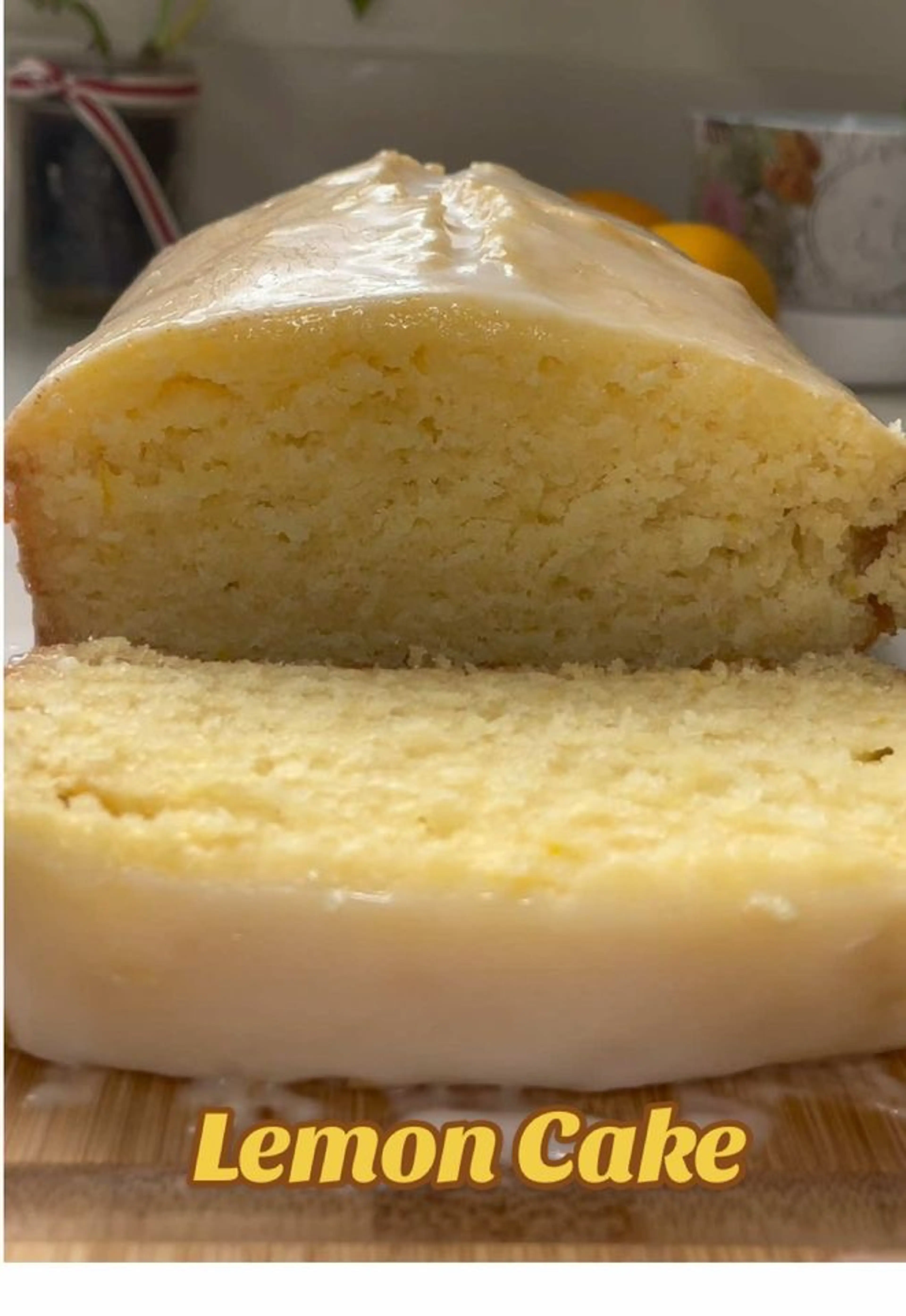 Soft and Fluffy Lemon Cake with a Lemon Icing