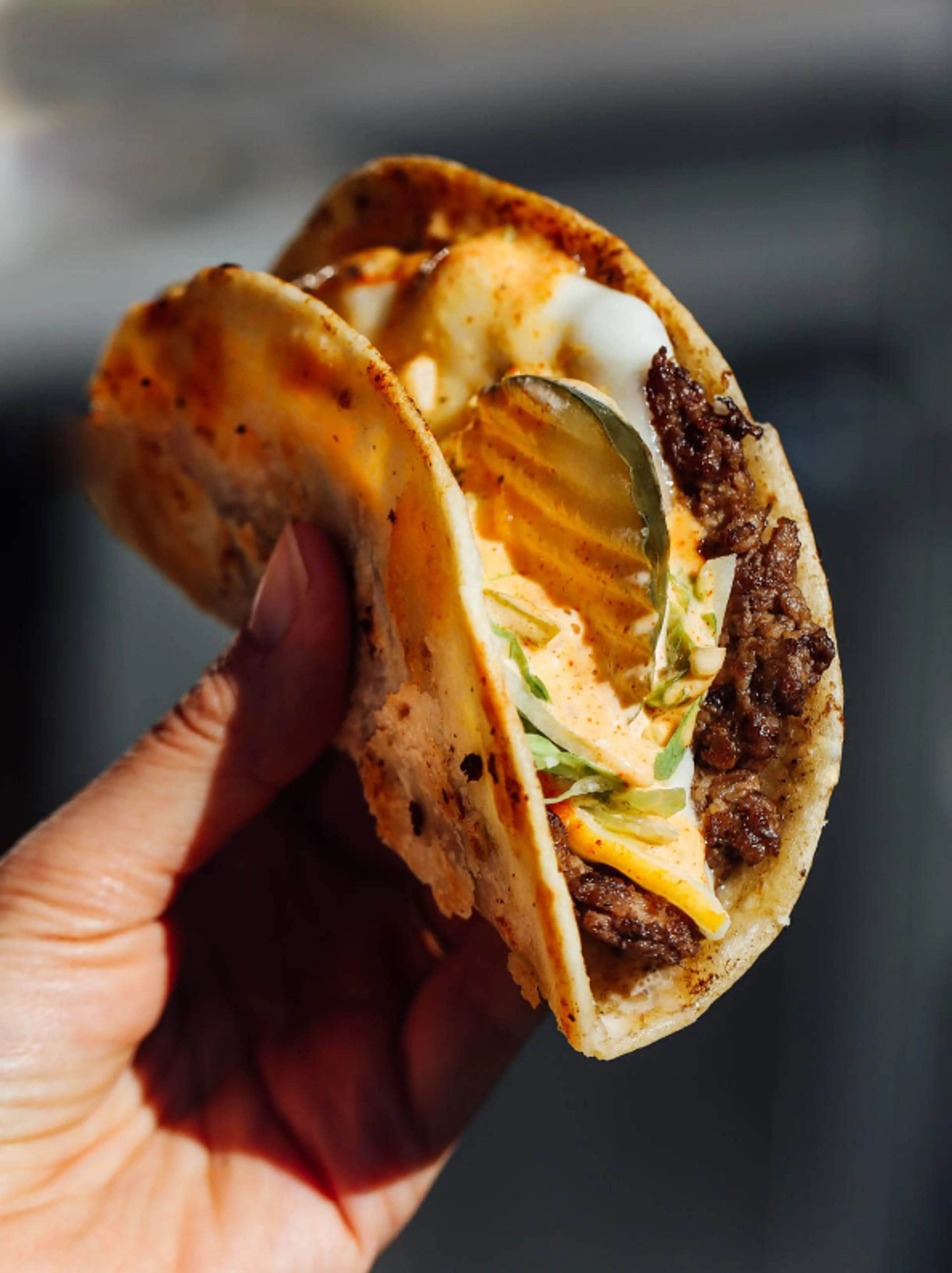 Easy Smash Burger Tacos
