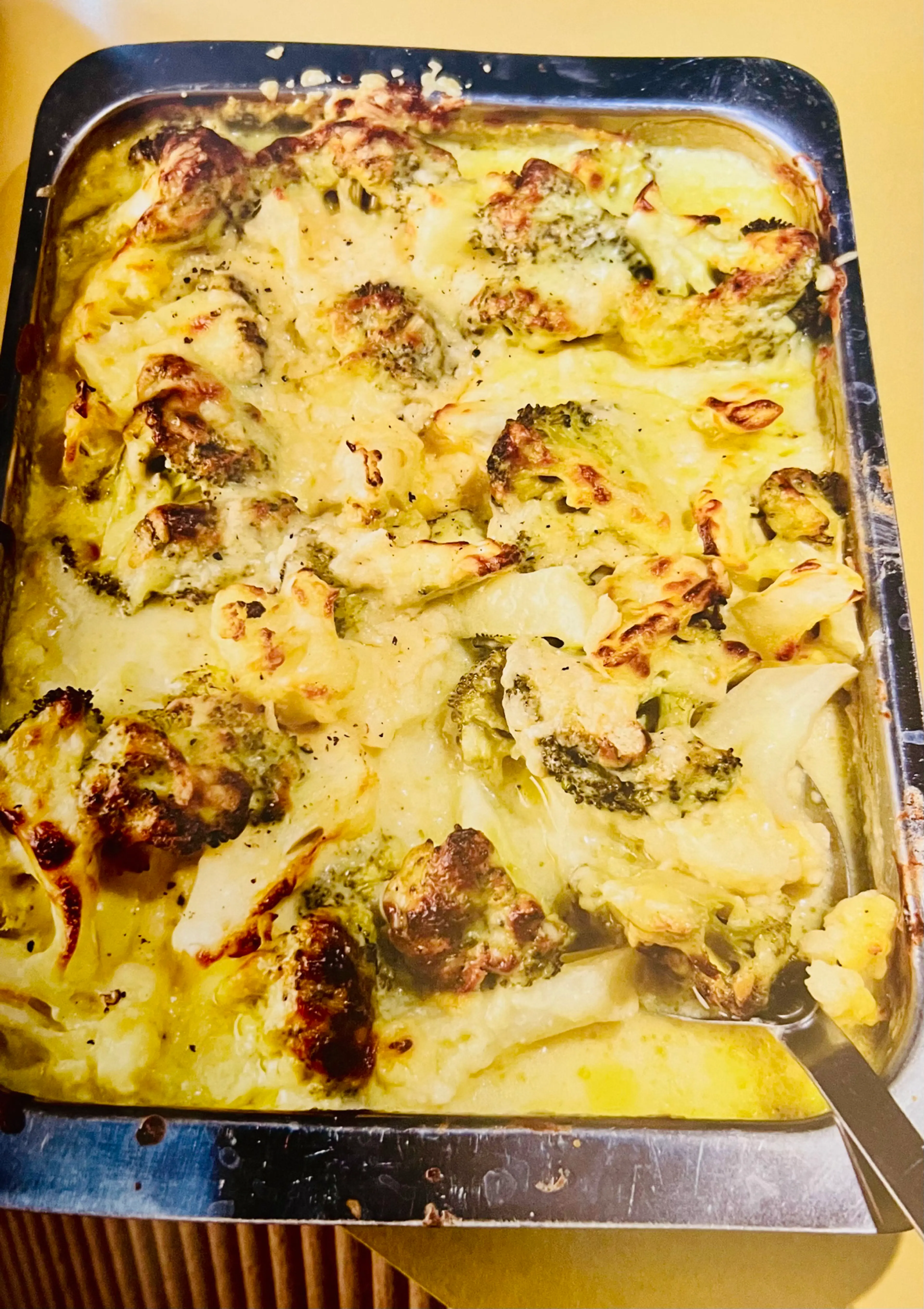 Cauliflower and Broccoli Cheese