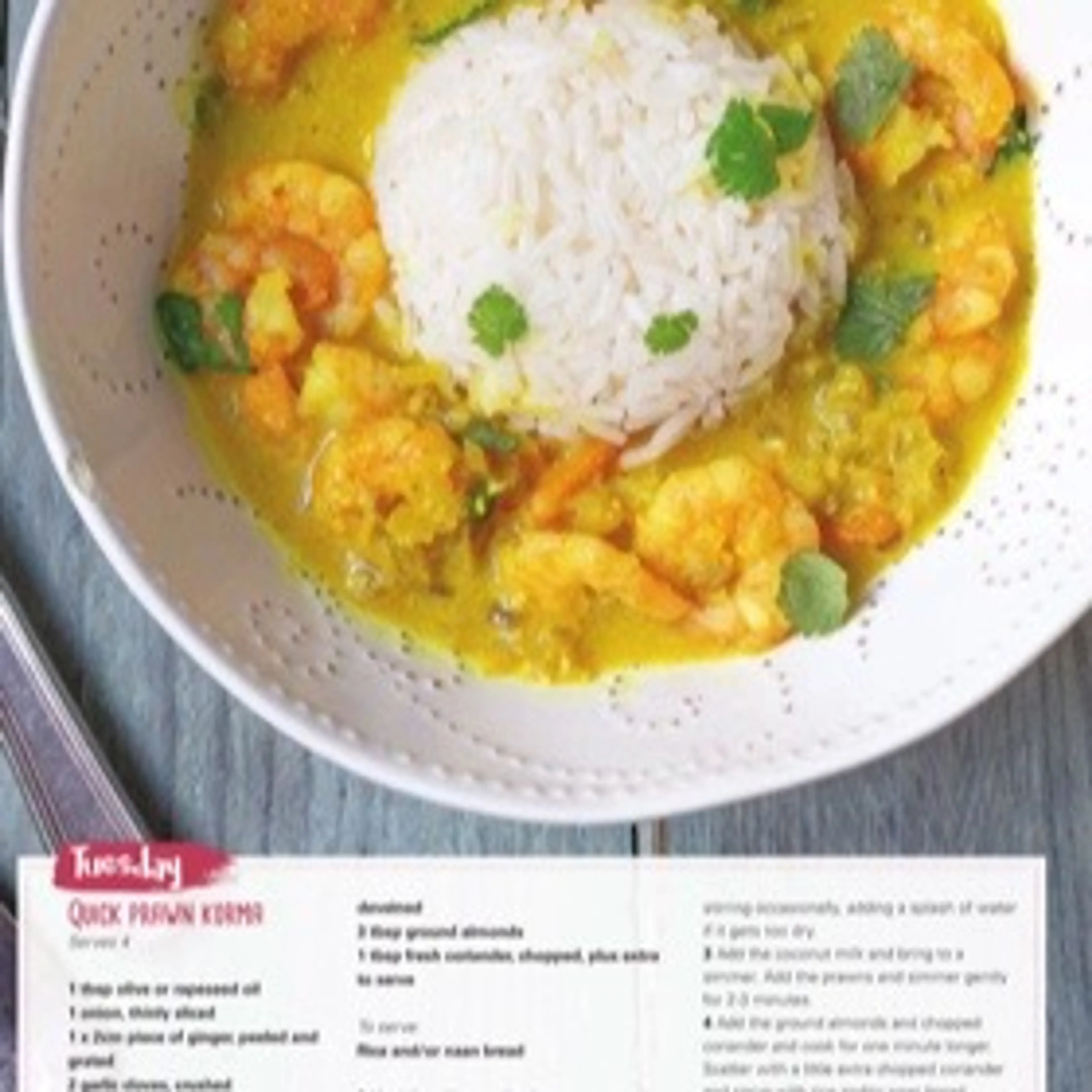 QUICK PRAWN KORMA