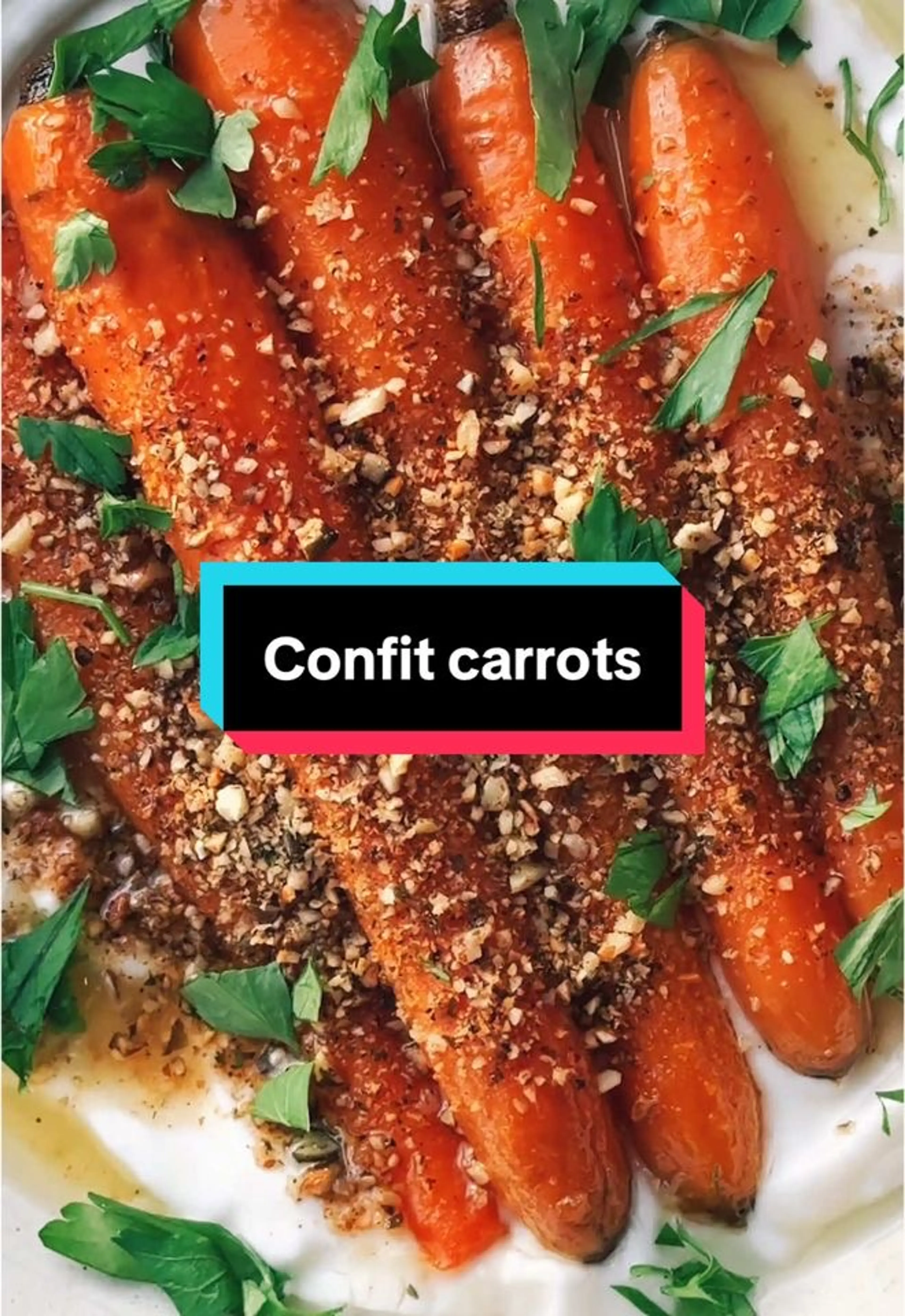 Orange & Garlic Infused Confit Carrots