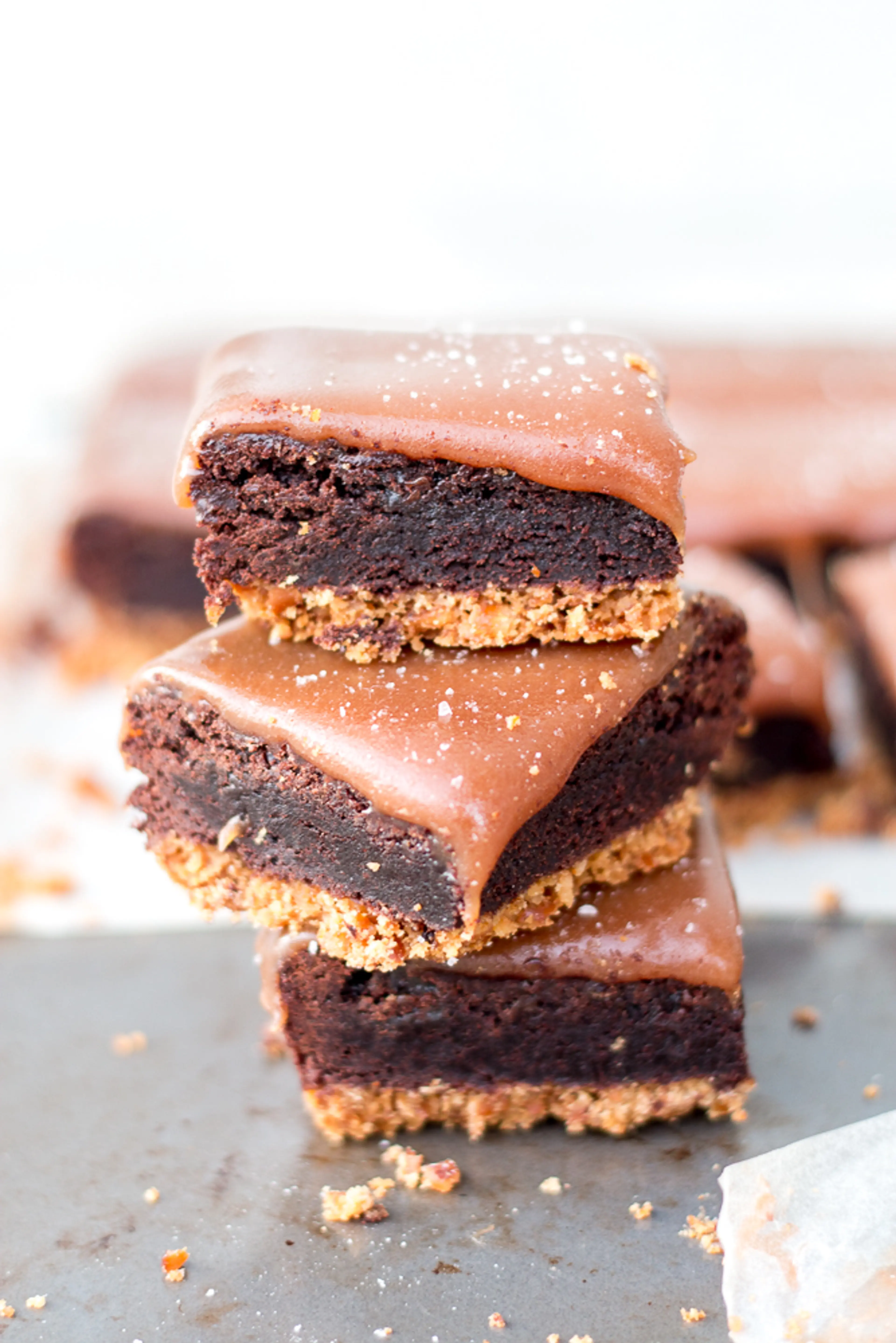 Salted Caramel Pretzel Brownies