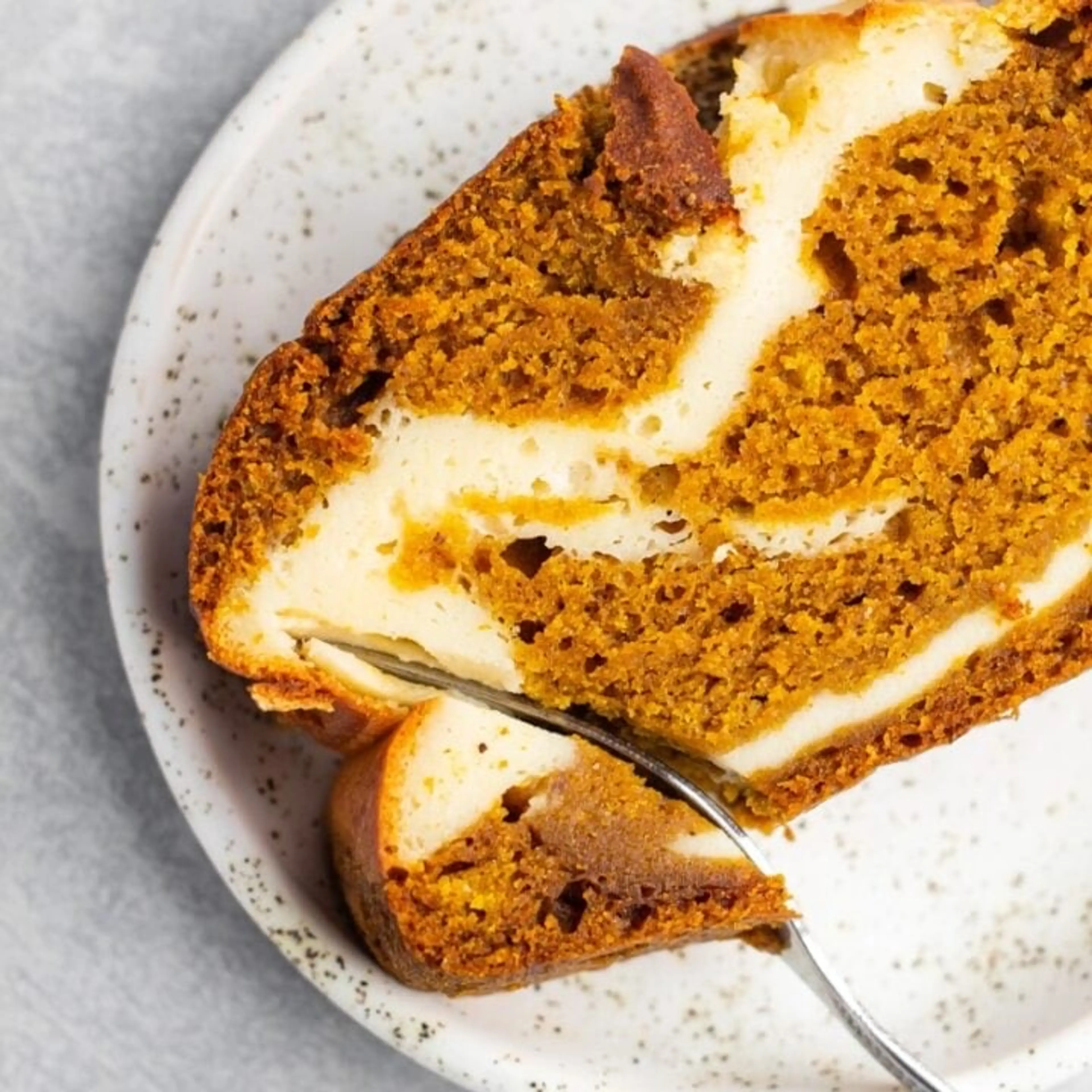 Cream Cheese Swirl Pumpkin Bread