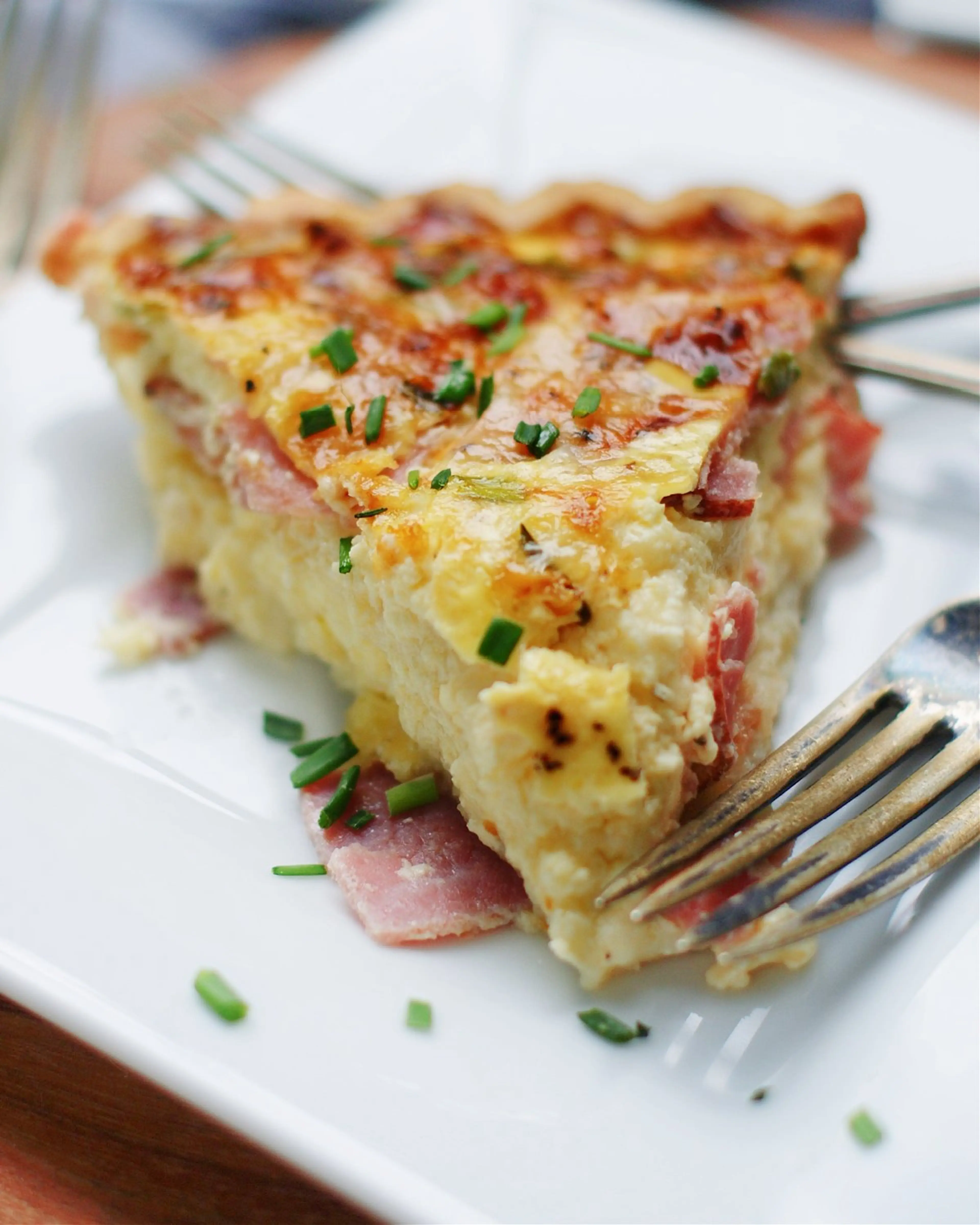 Secret Ingredient Ham & Swiss Quiche