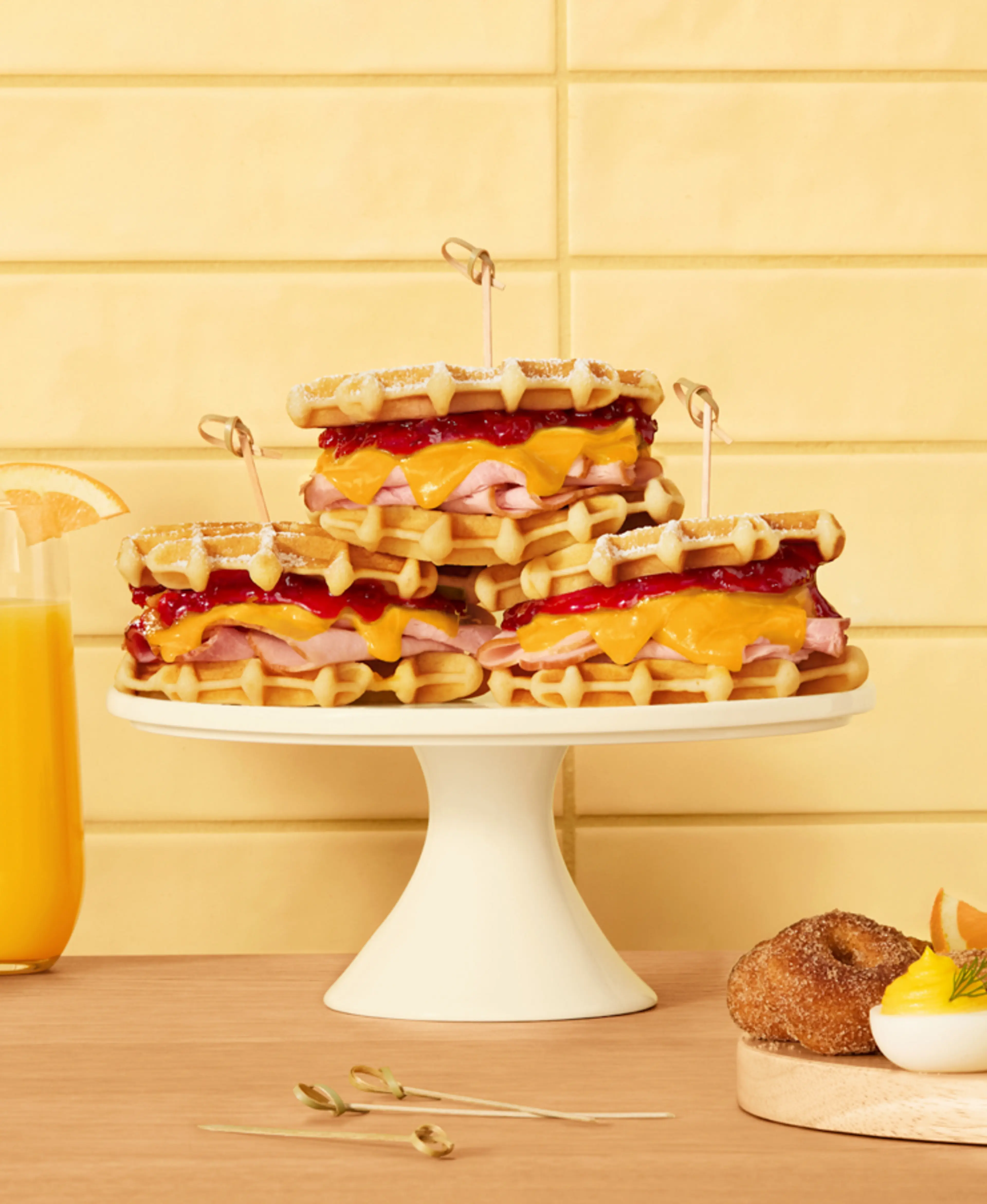 Savory & Sweet Cheddar Waffles