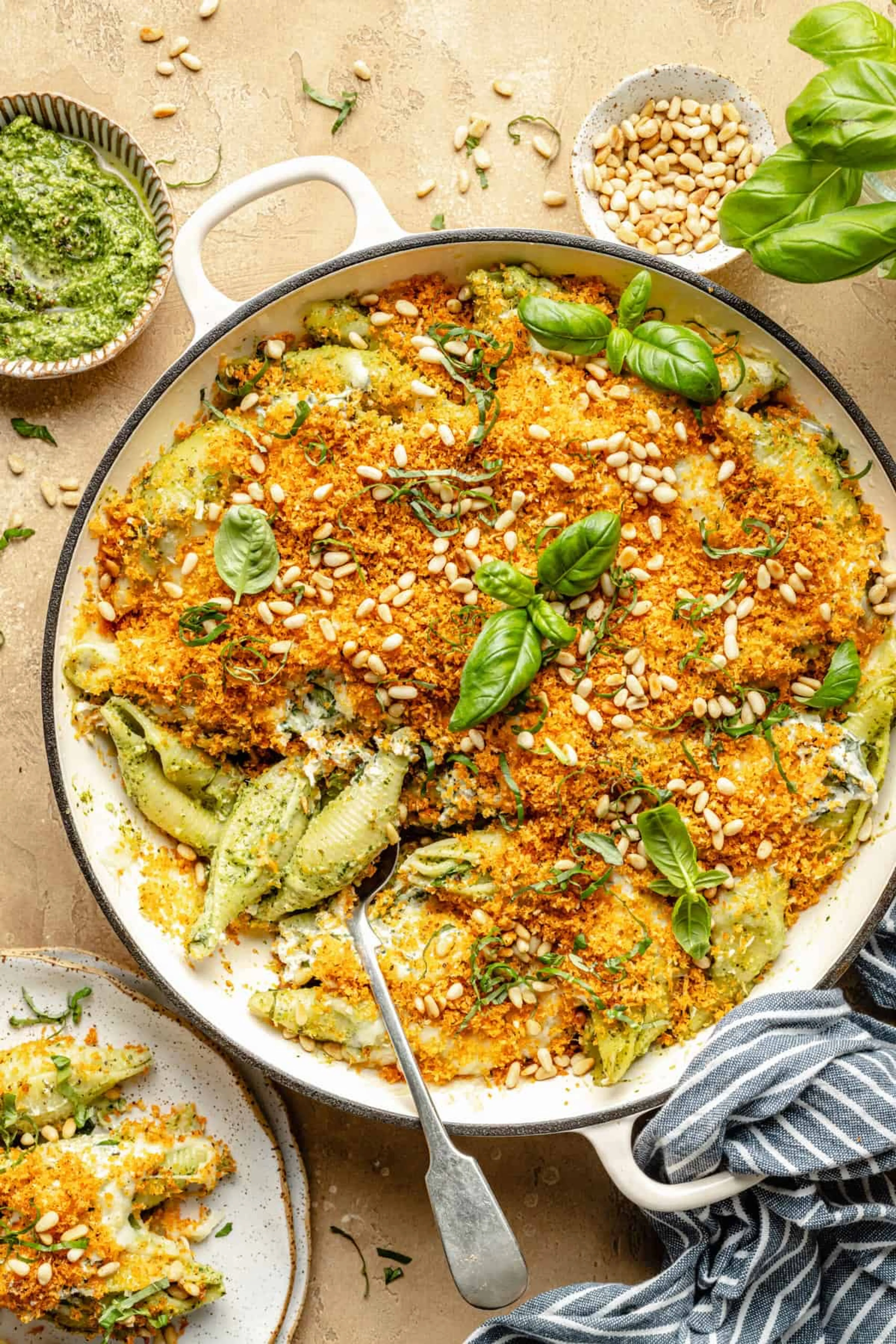 Pesto Unstuffed Shells