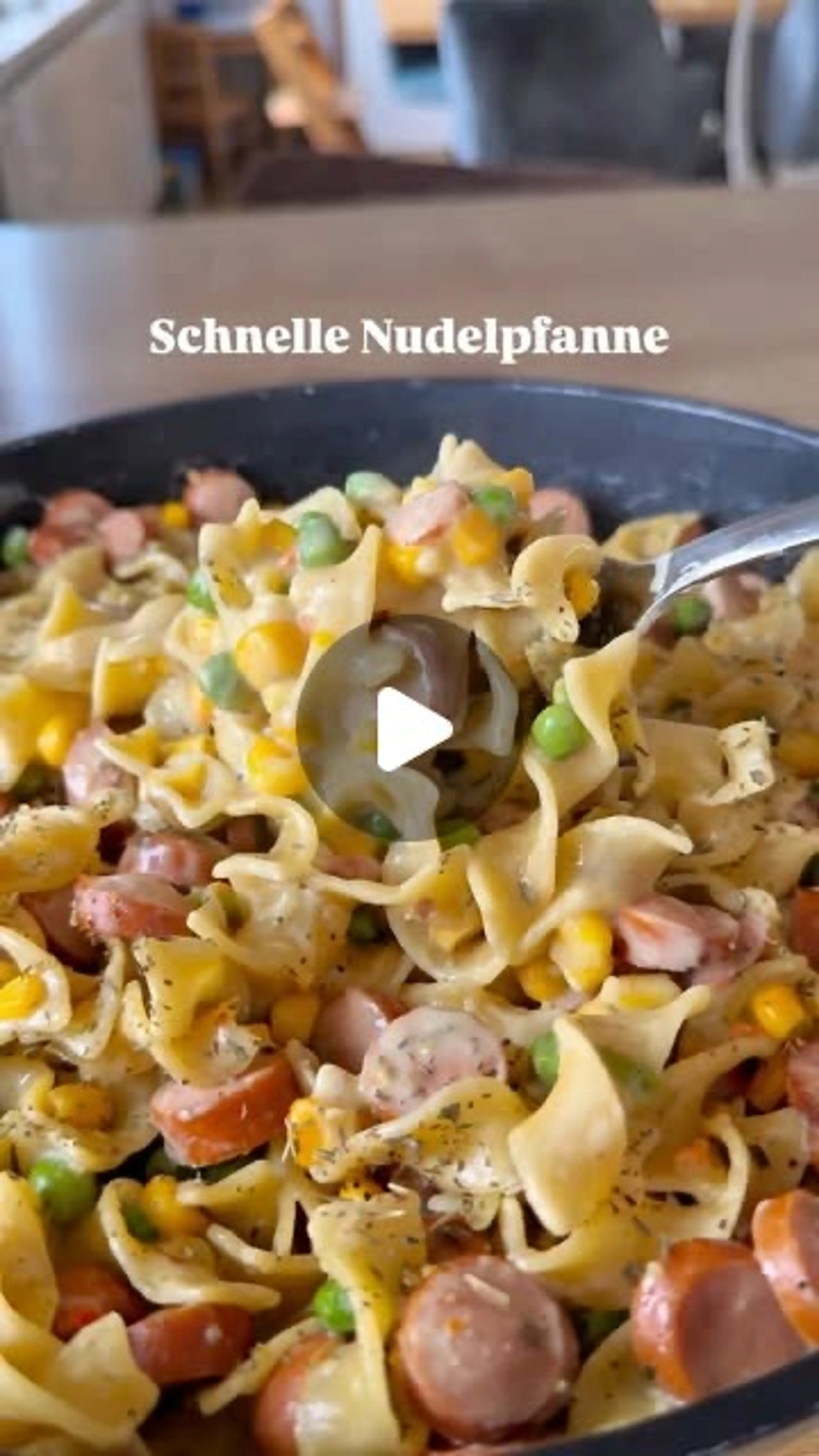 Einfache Nudelpfanne