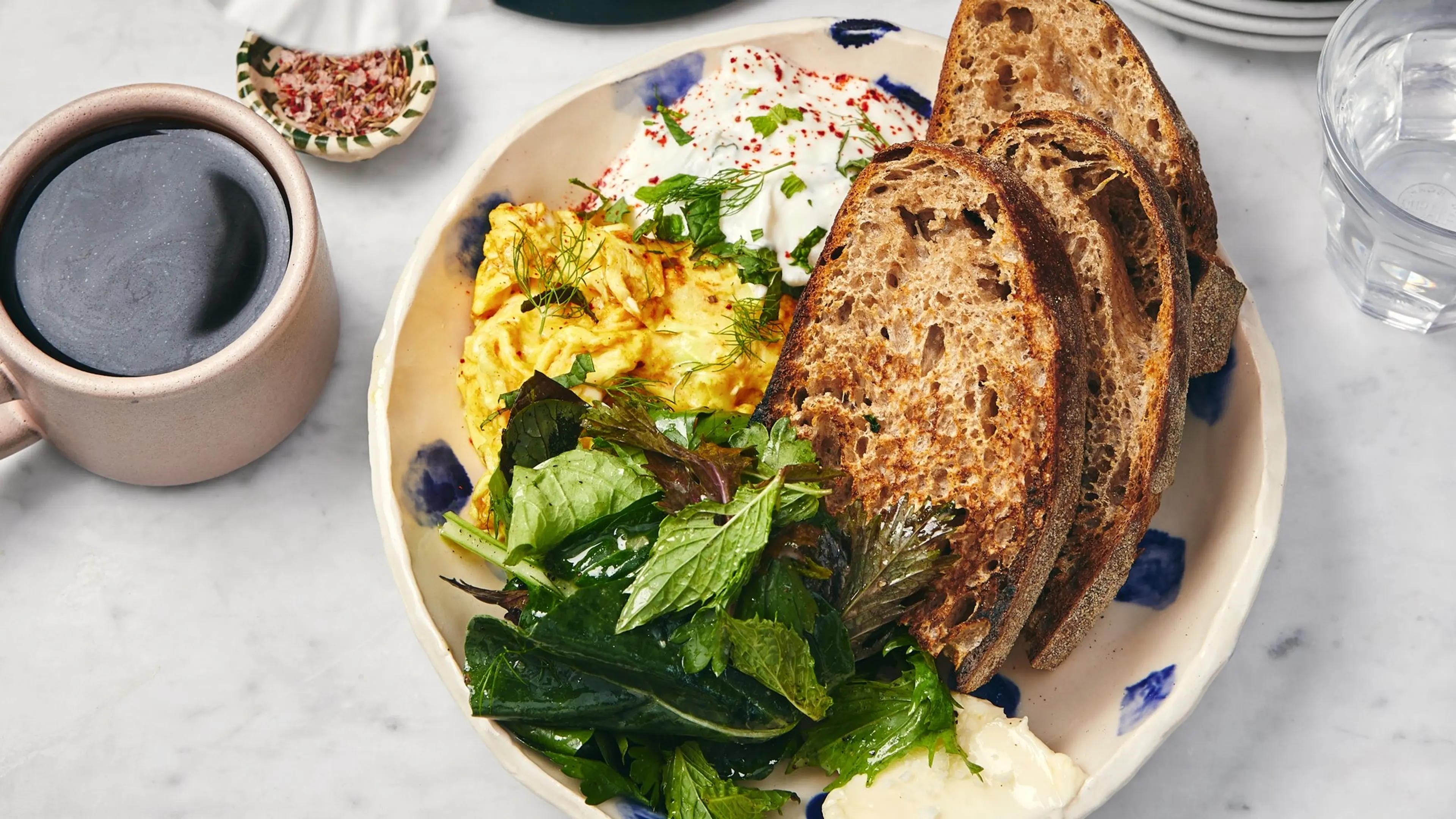 Spiced Eggs With Tzatziki