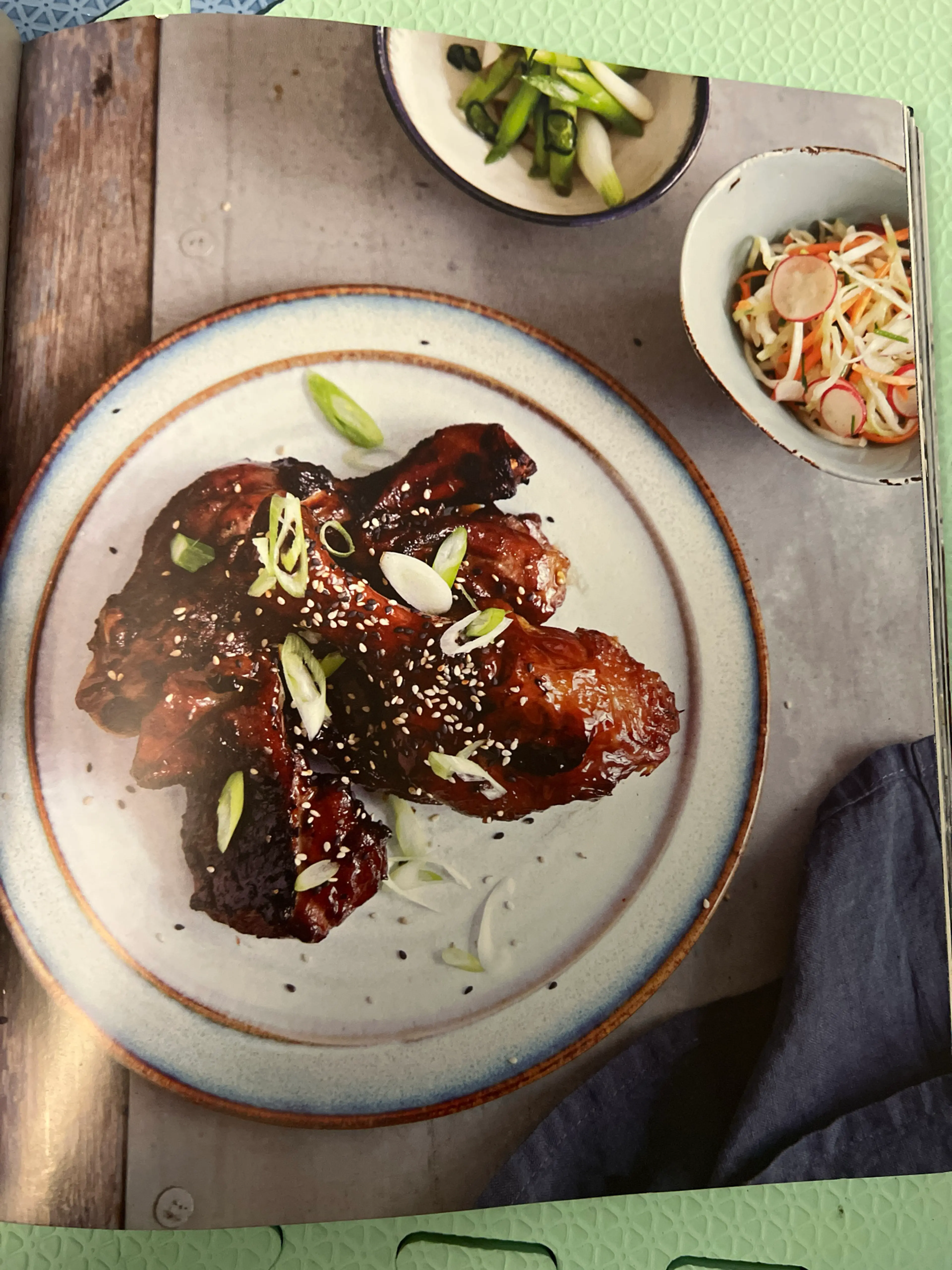 Teriyaki Duck with Asparagus Pickles