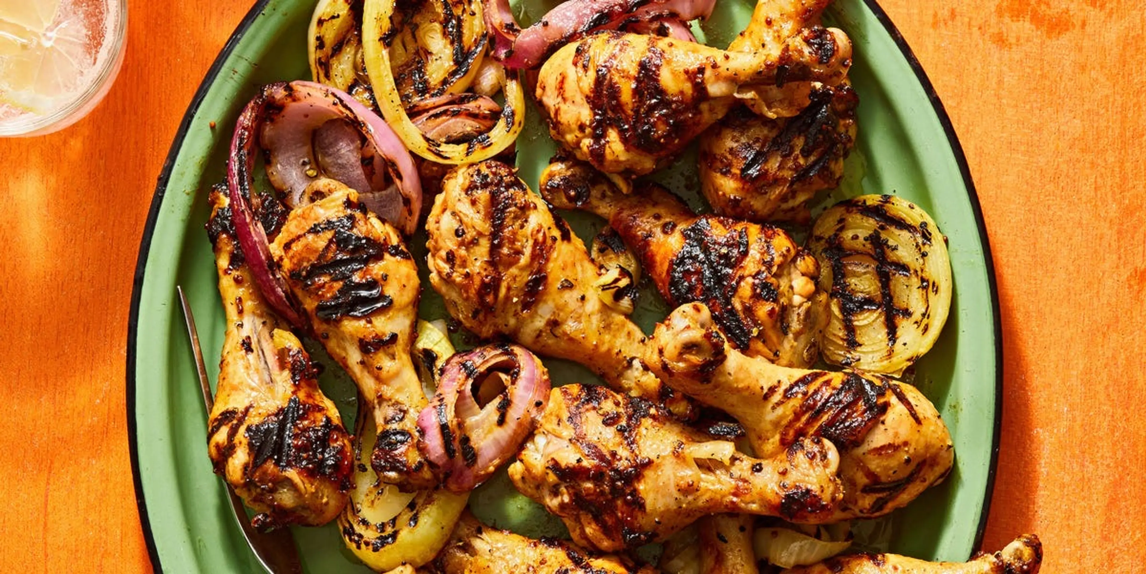 Double Mustard–Marinated Chicken Drumsticks