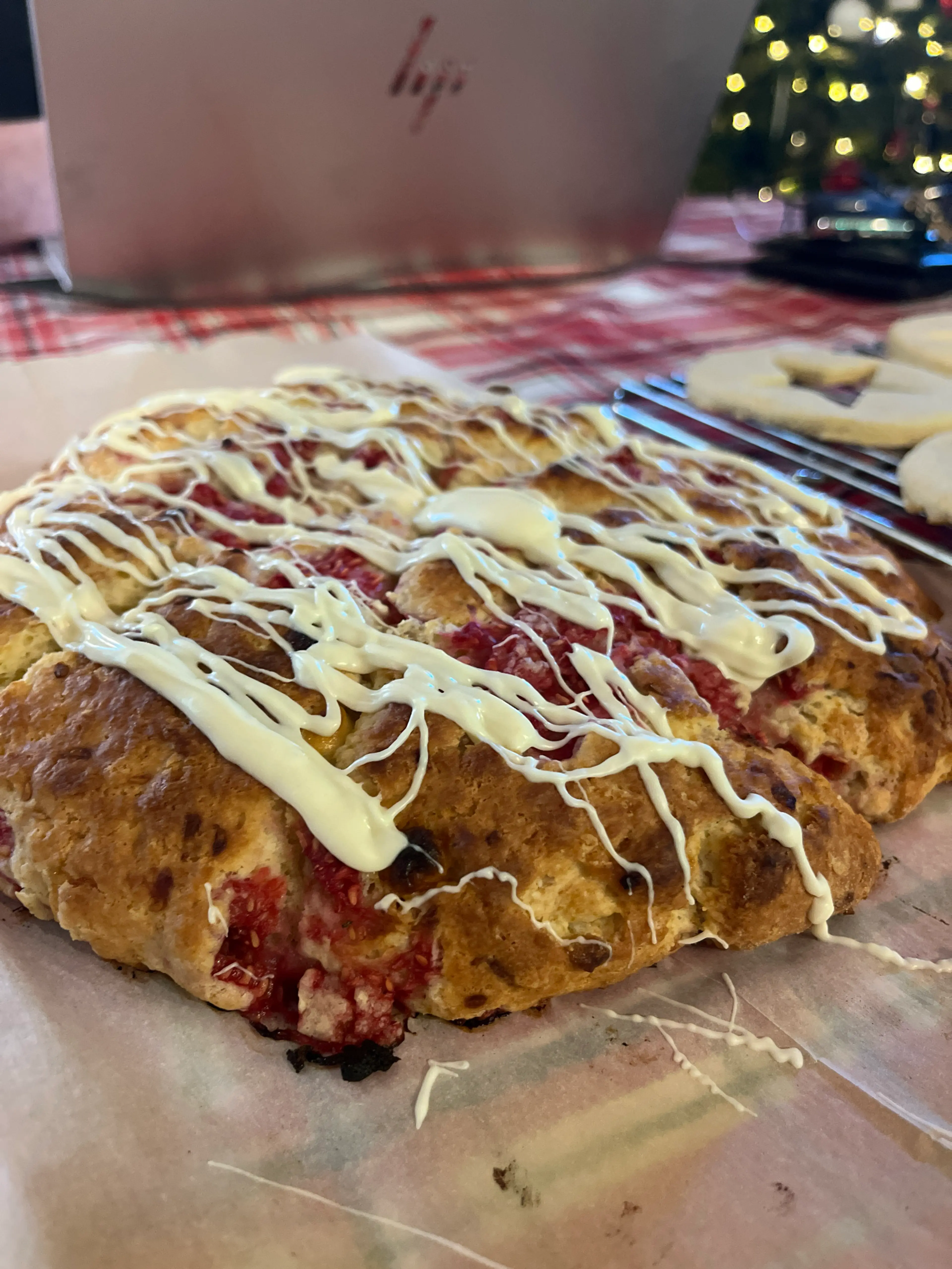 White Chocolate Raspberry Scones