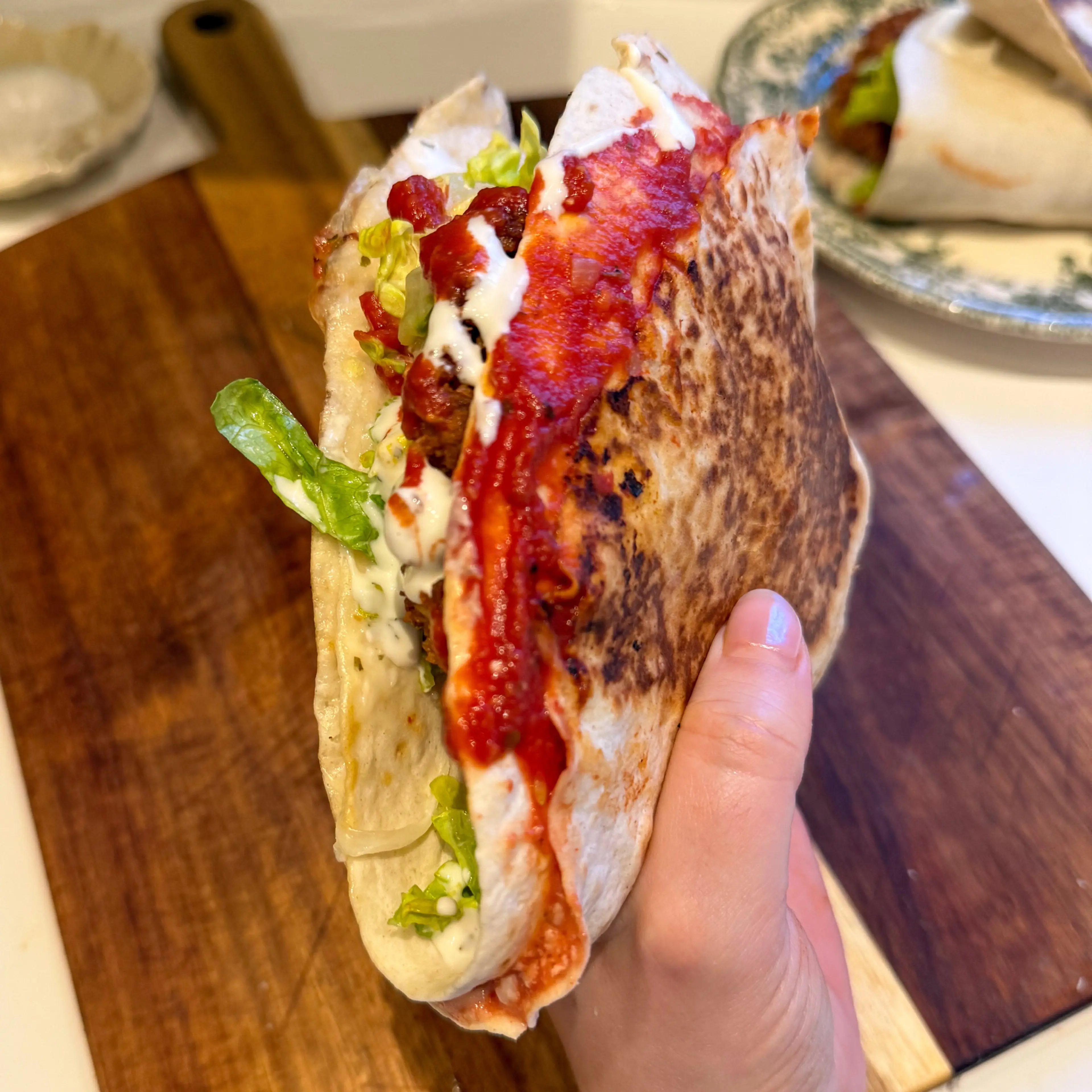 Chicken Parm Folded Wraps