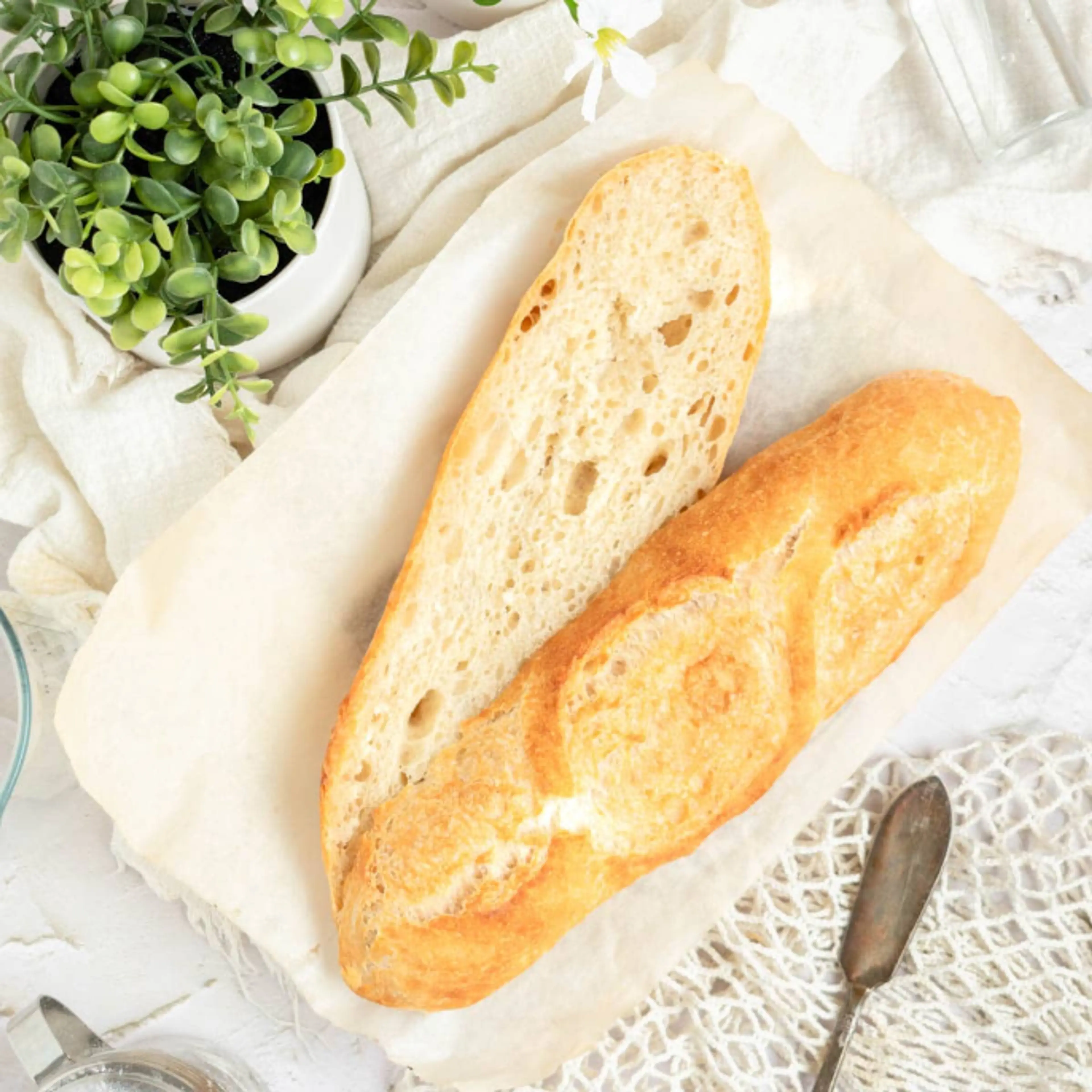 Small Batch Baguette Bread Recipe (Made with 1 CUP of Flour)