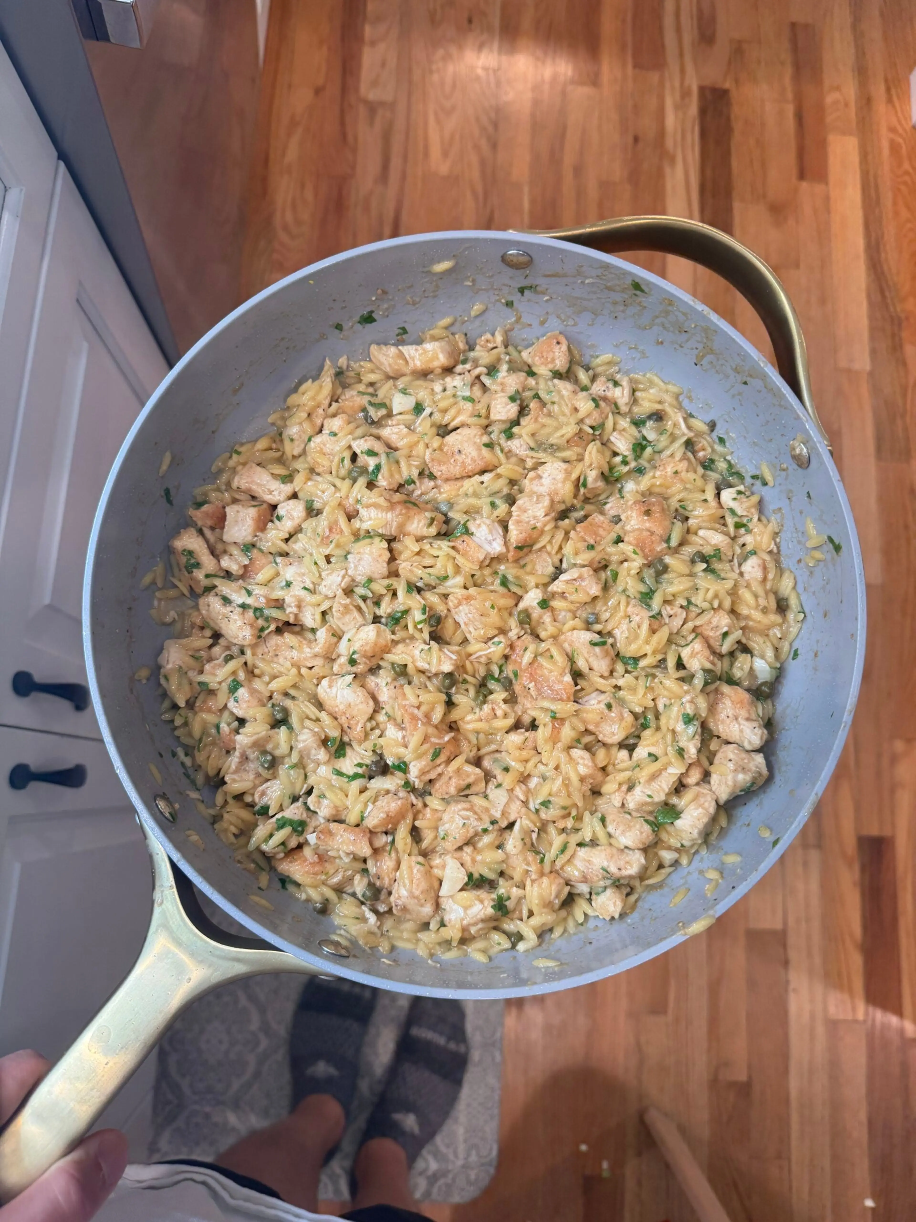 One Pot Chicken Picatta Orzo