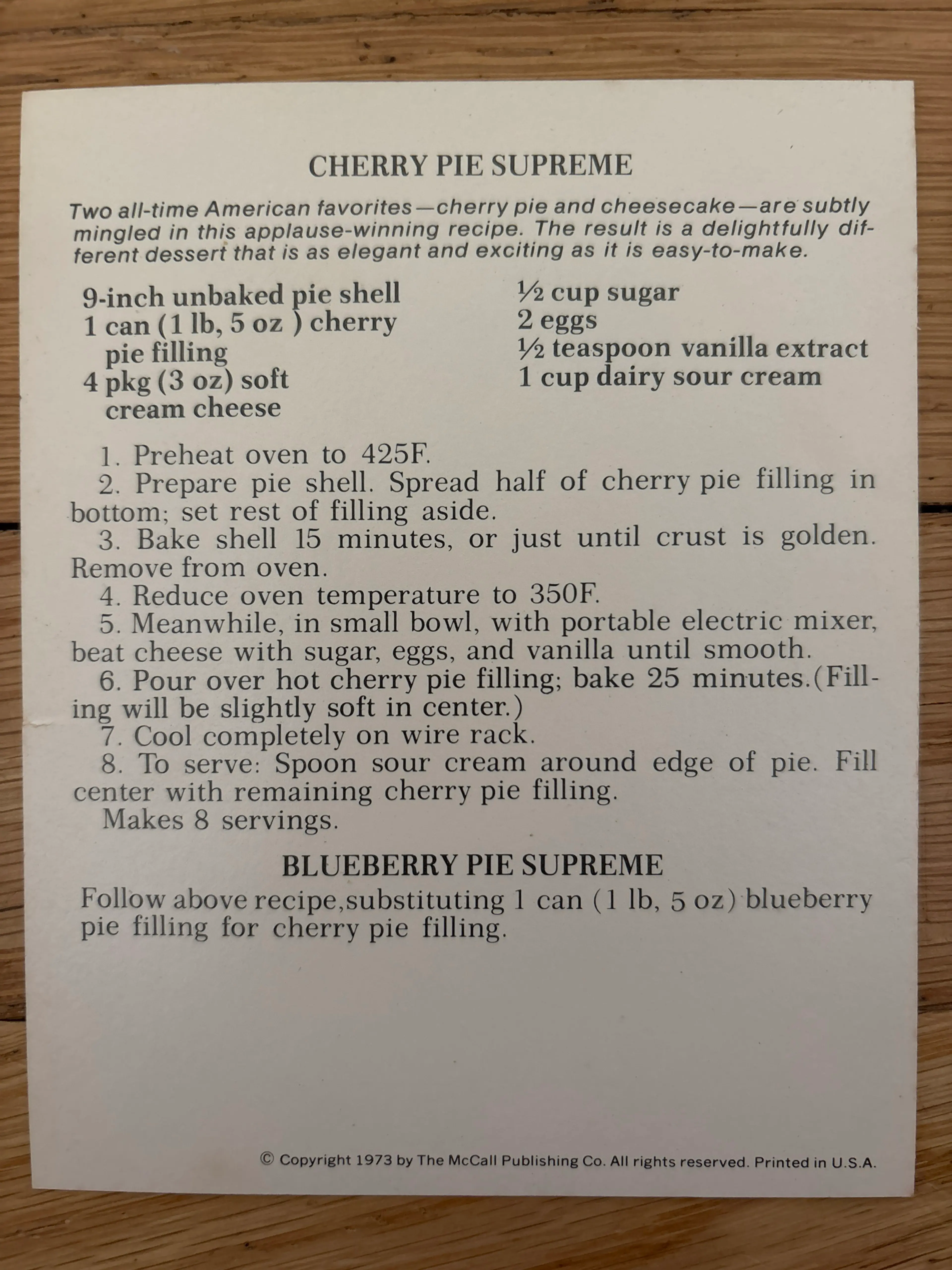 Cherry Pie Supreme