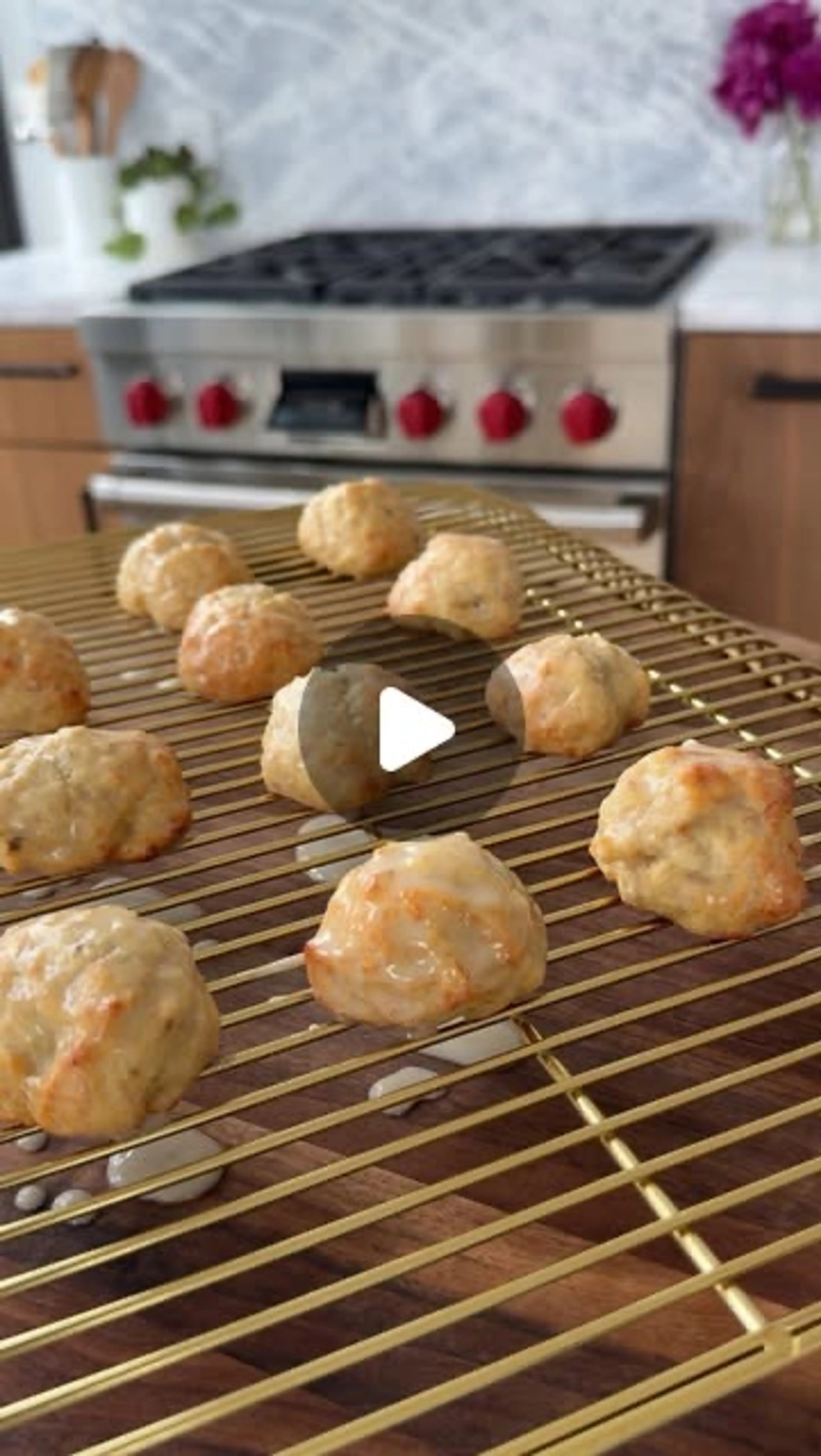Healthier Glazed Banana Donut Holes