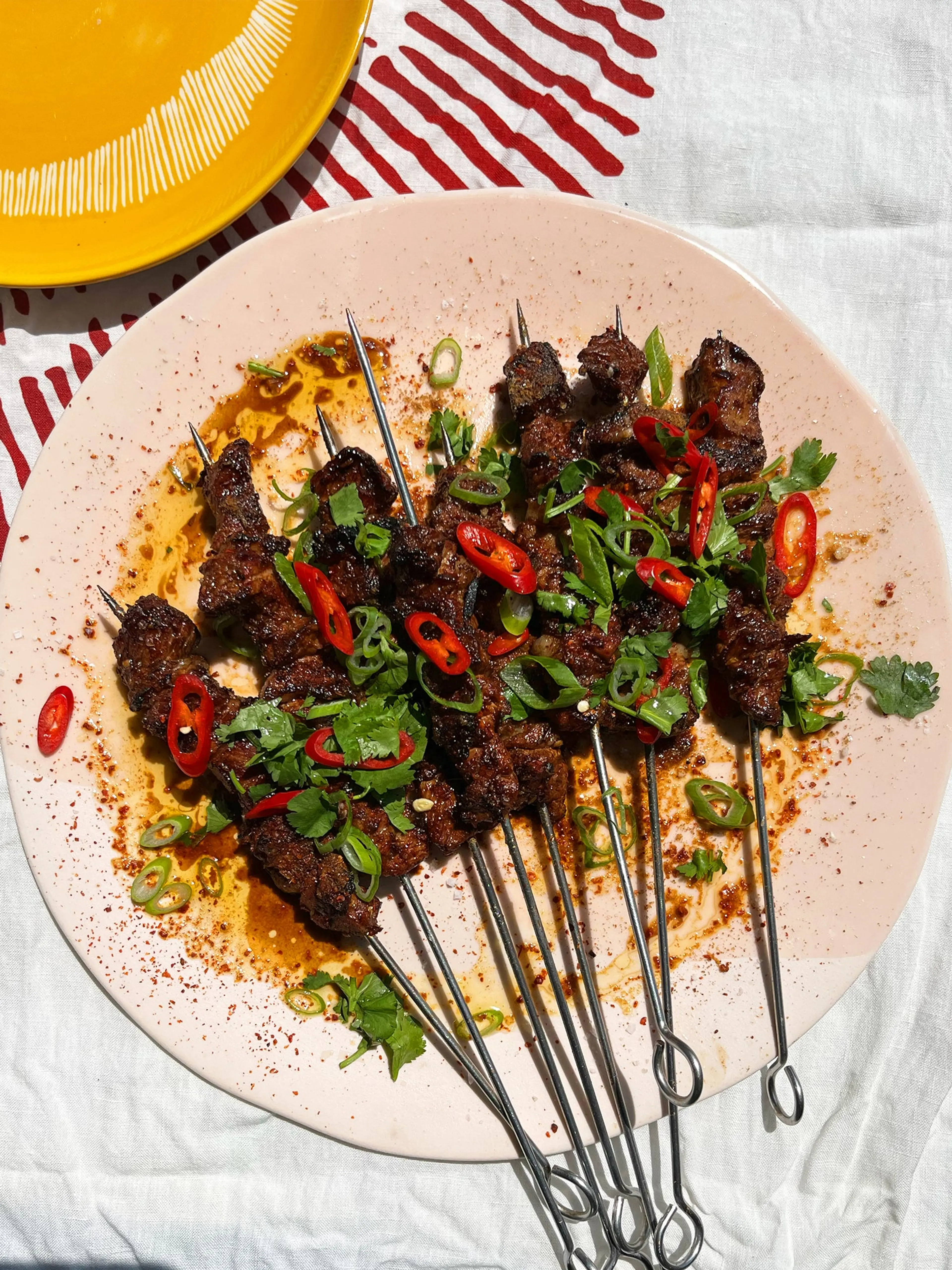 Cumin lamb skewers