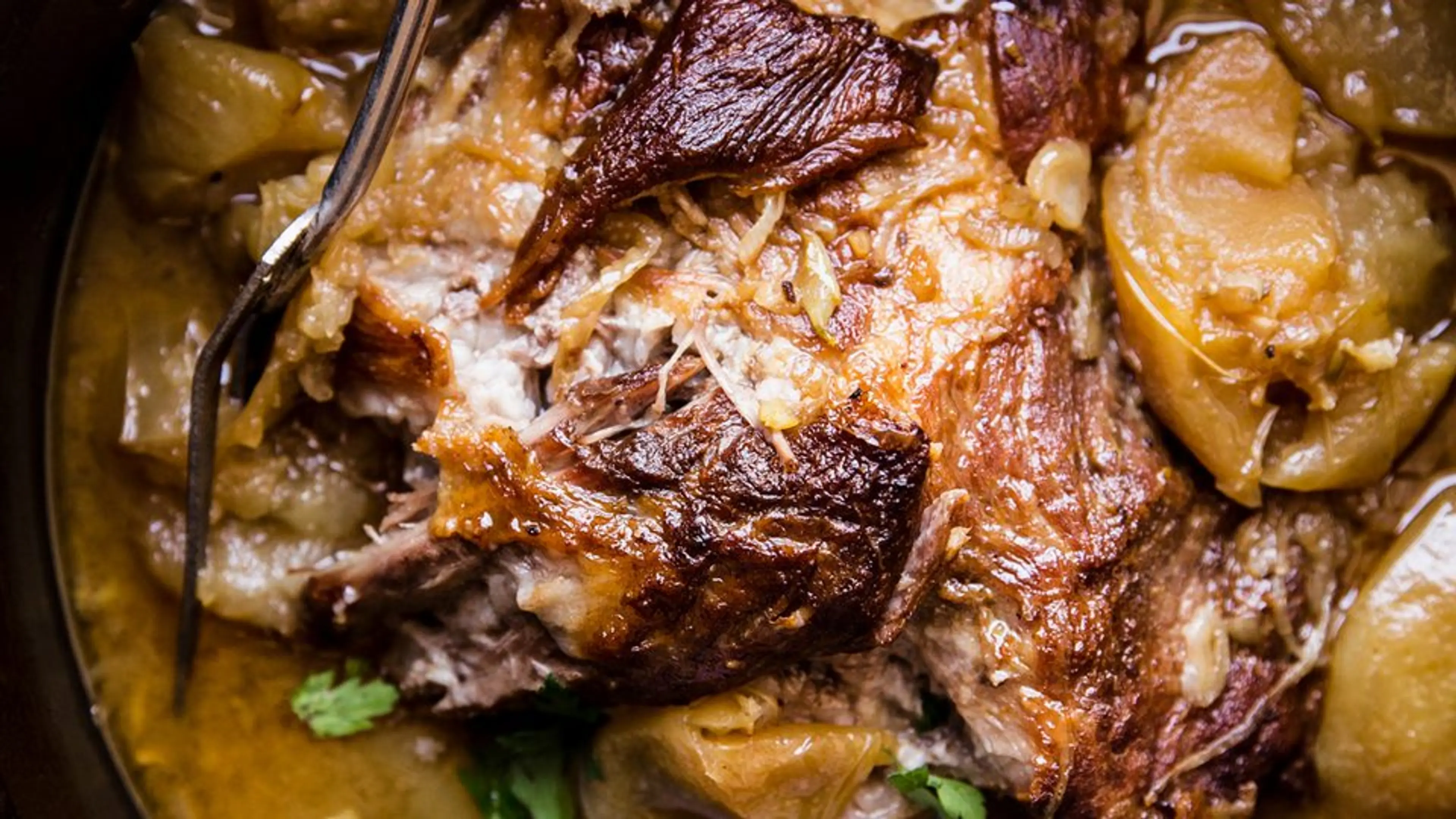 Apple Cider-Braised Pork Shoulder