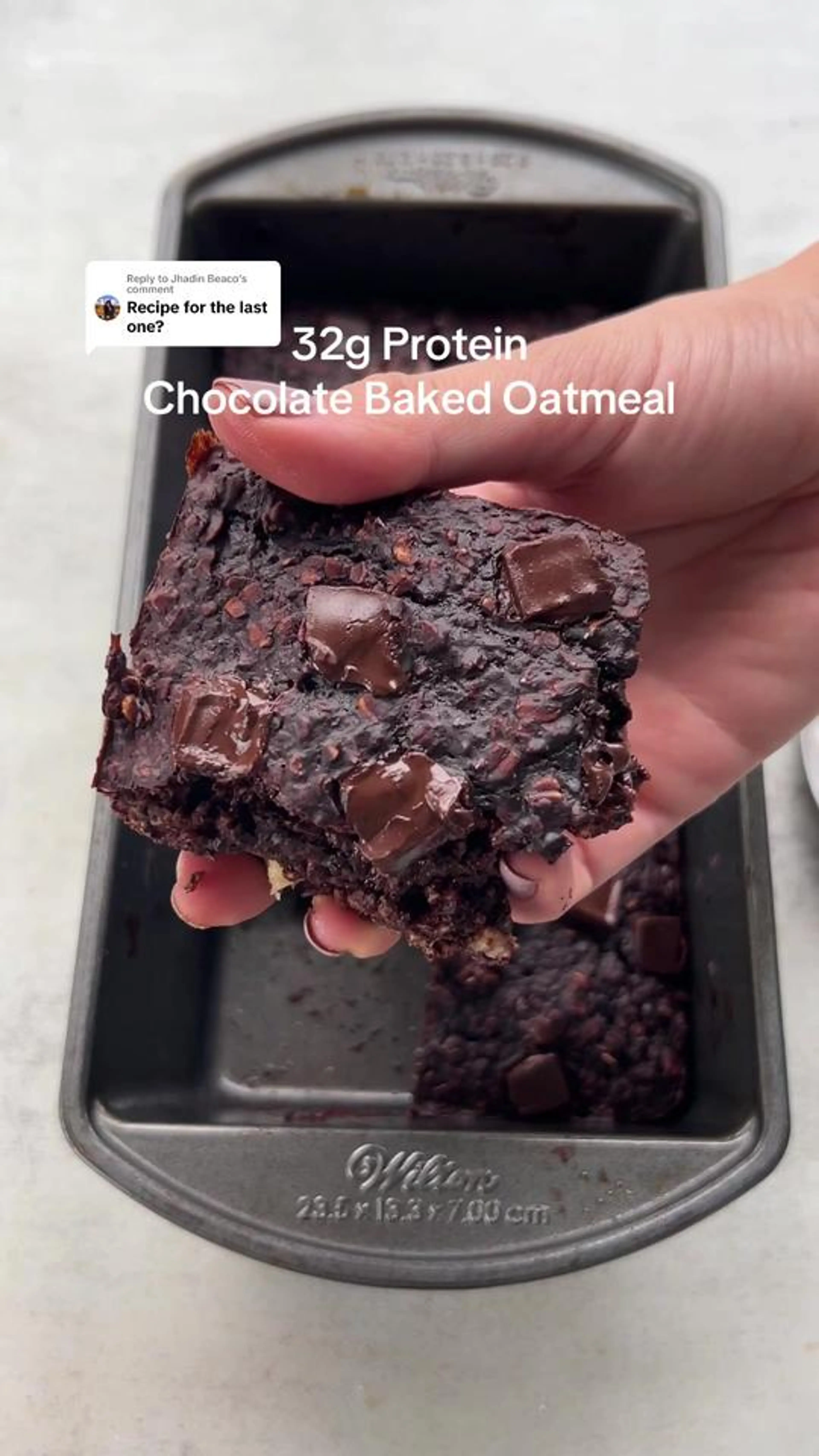 Chocolate Chunk Baked Oatmeal 🍫