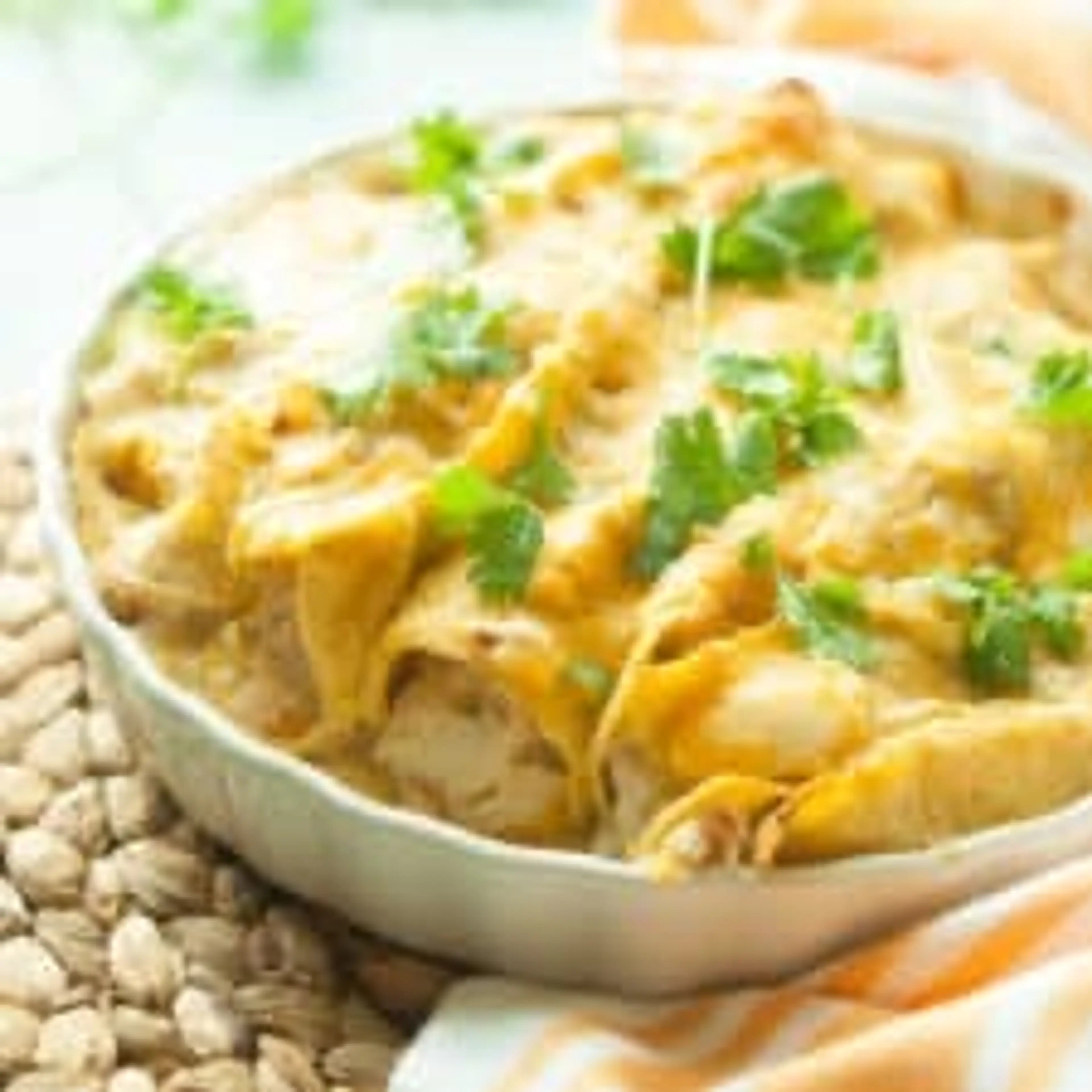 Green Chili Chicken Enchiladas