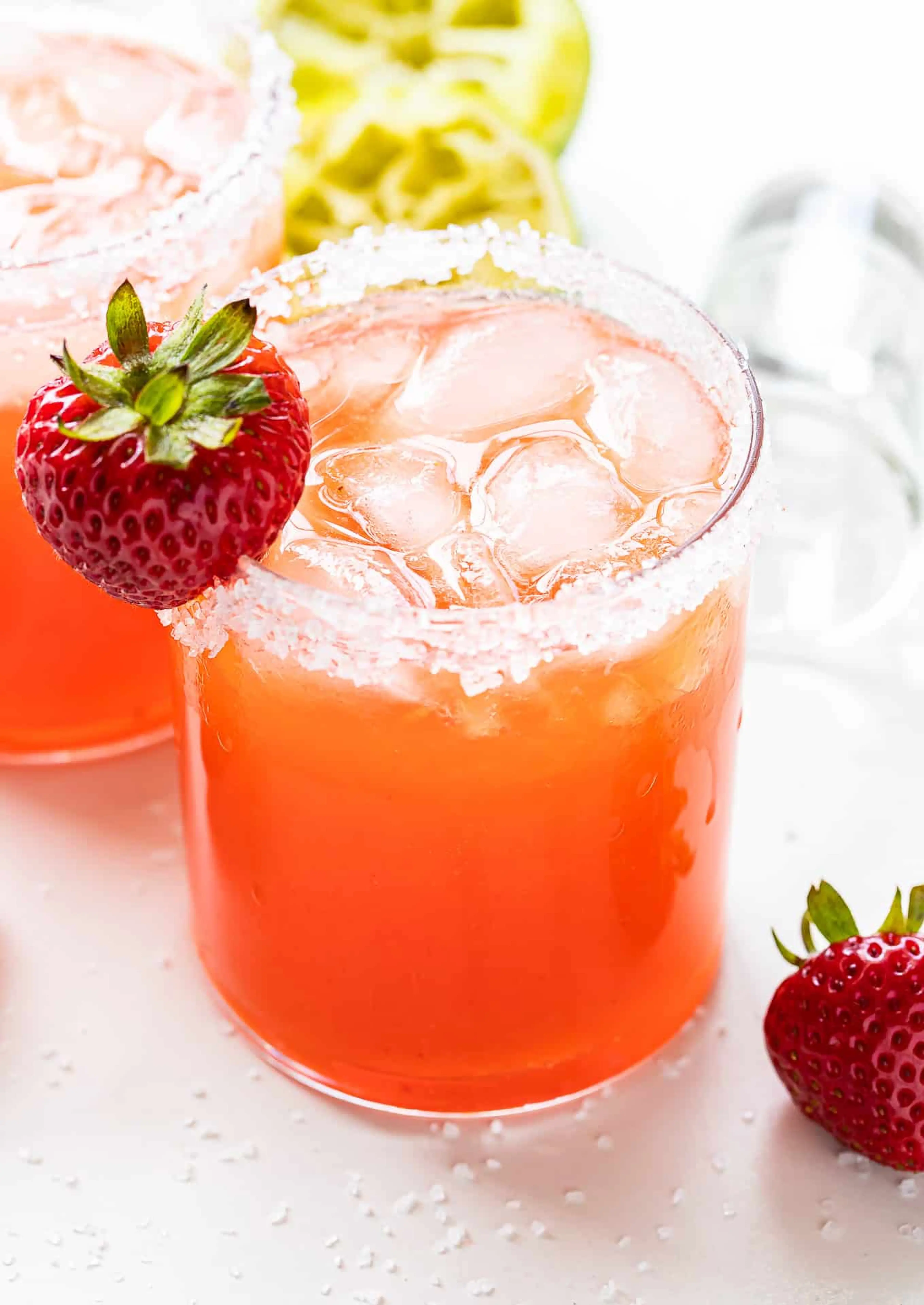 Strawberry Mezcal Margaritas