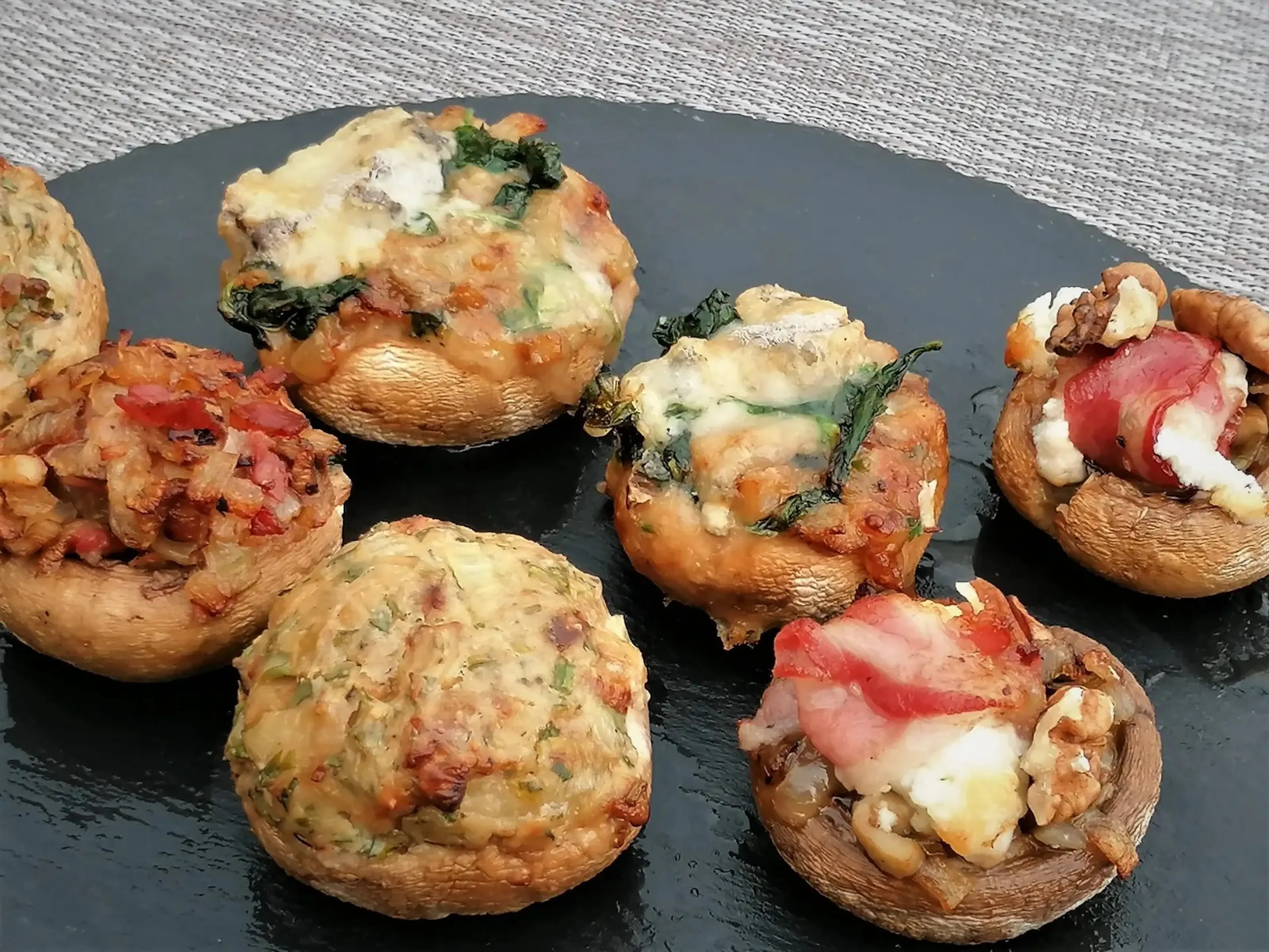 Gevulde champignons