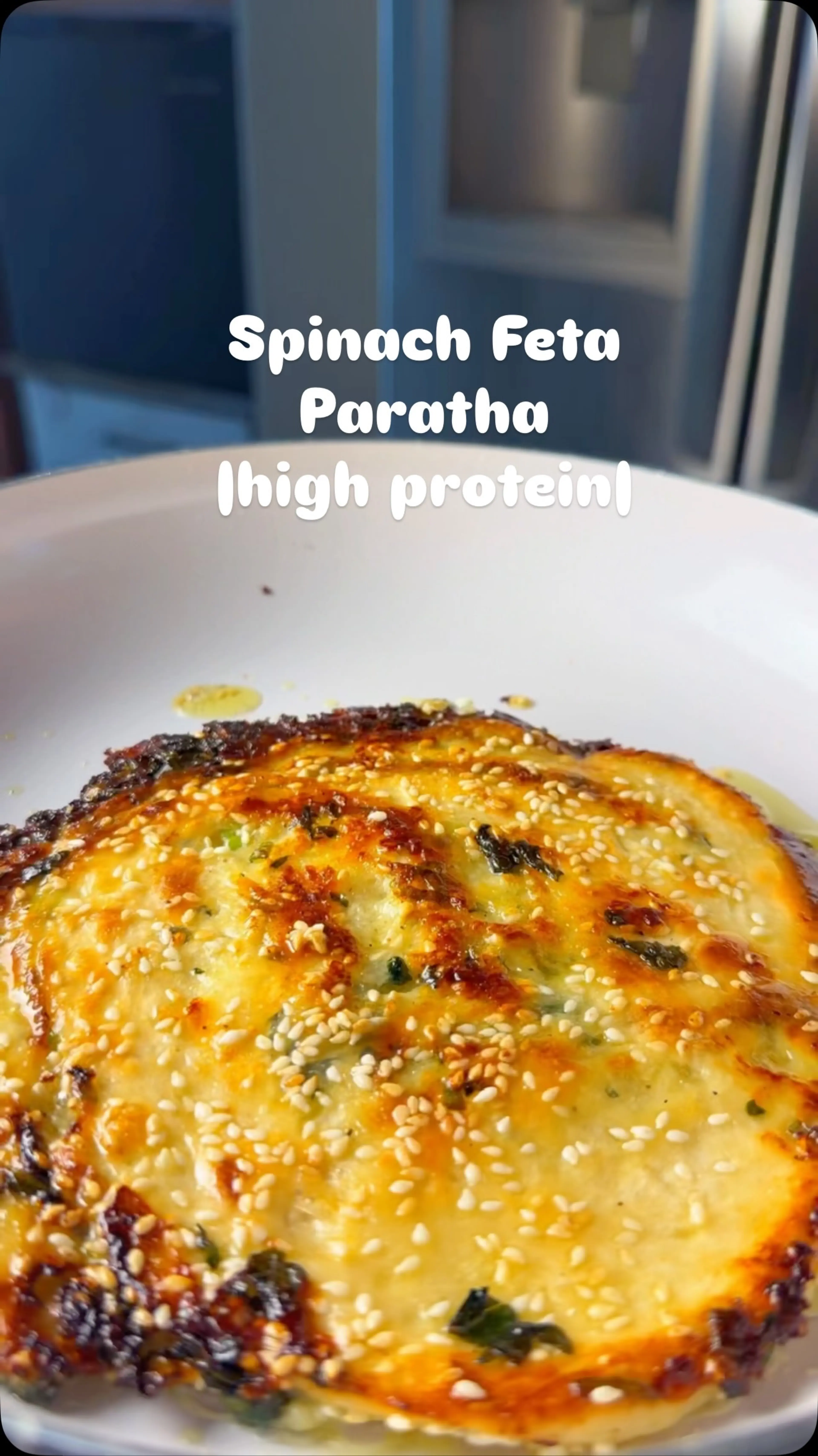 Spinach Feta Paratha (spanakopita)