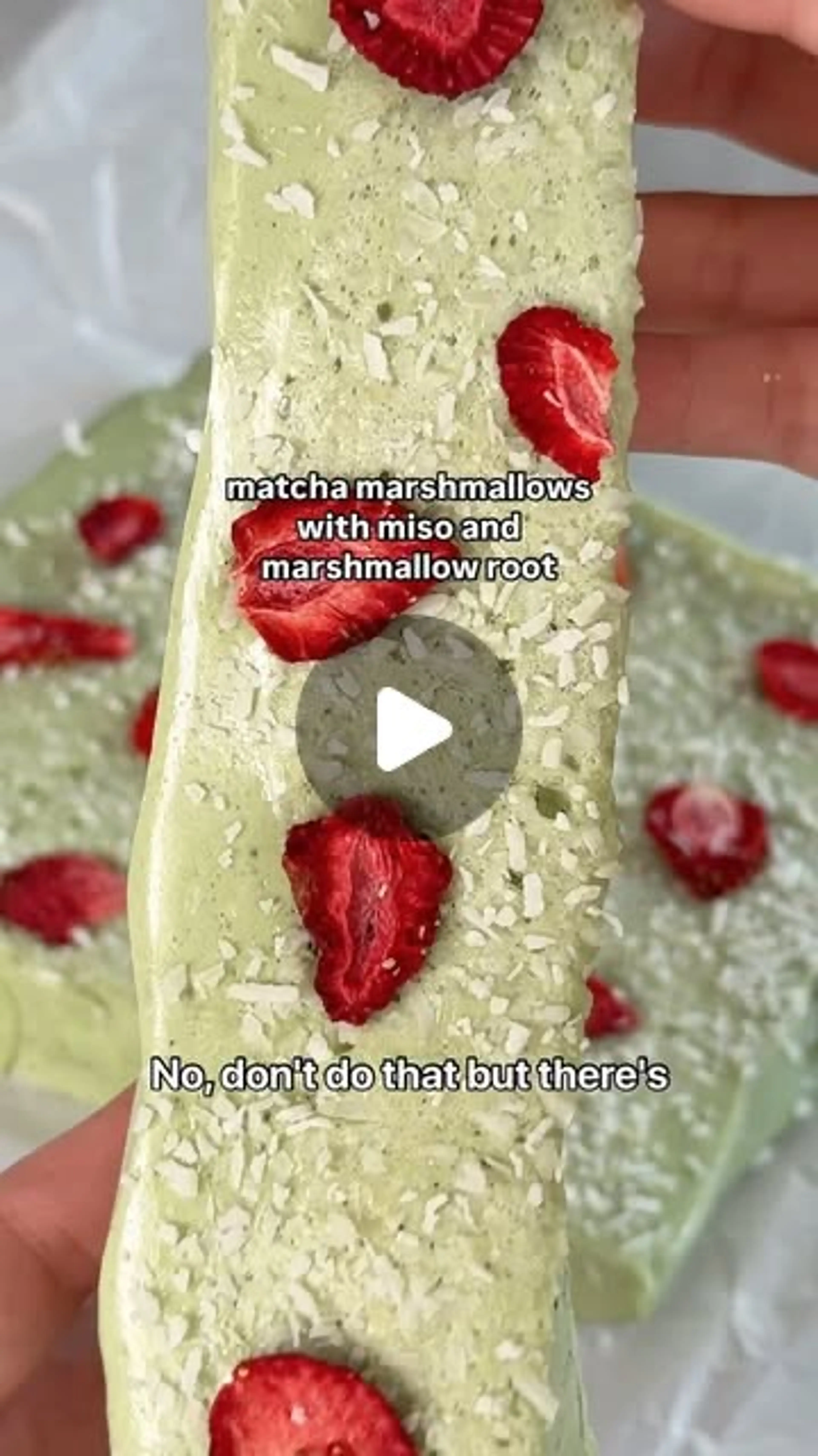 Matcha Marshmallows with Marshmallow Root Recipe @katlieu