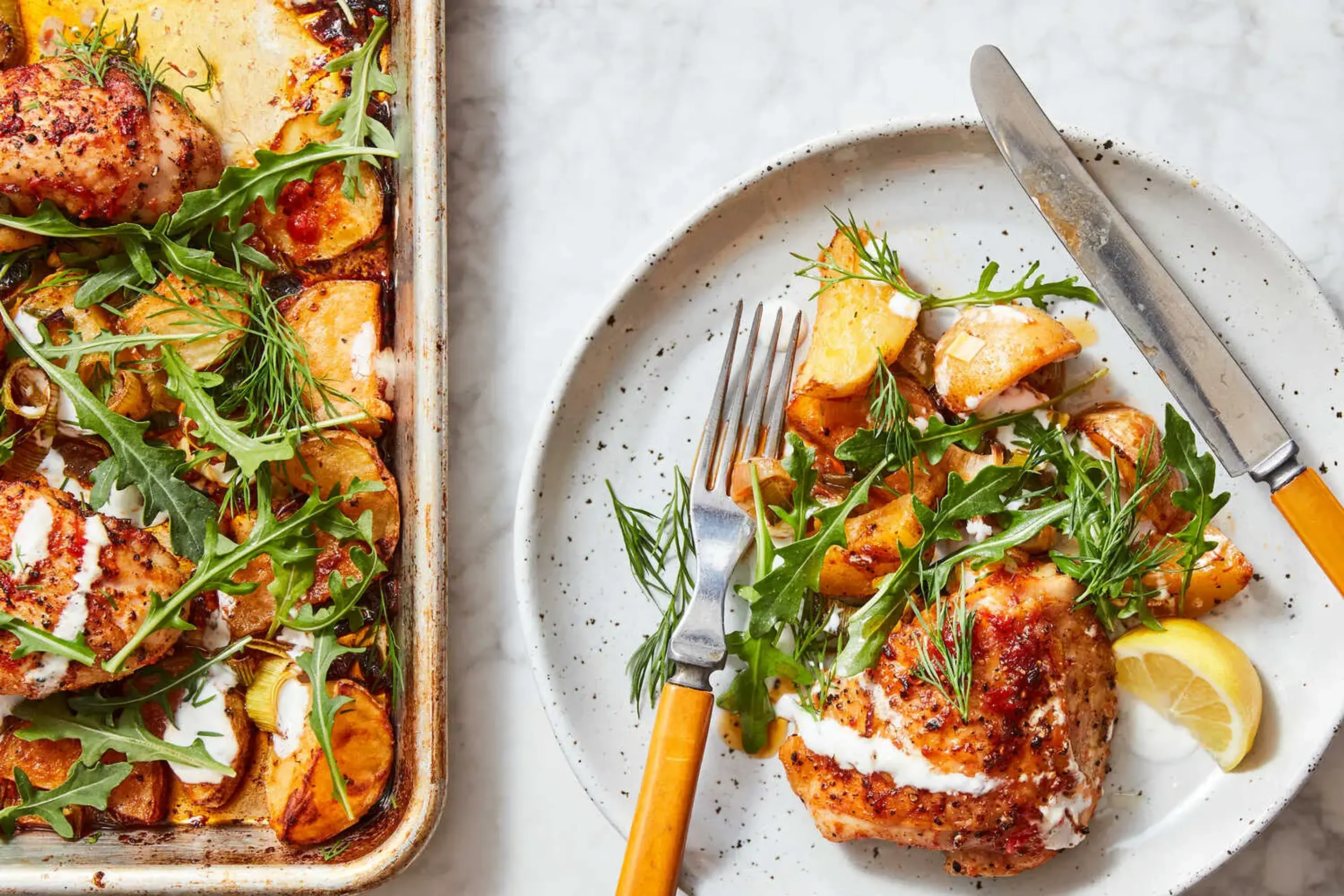 Chicken, Potato, Arugula Thing