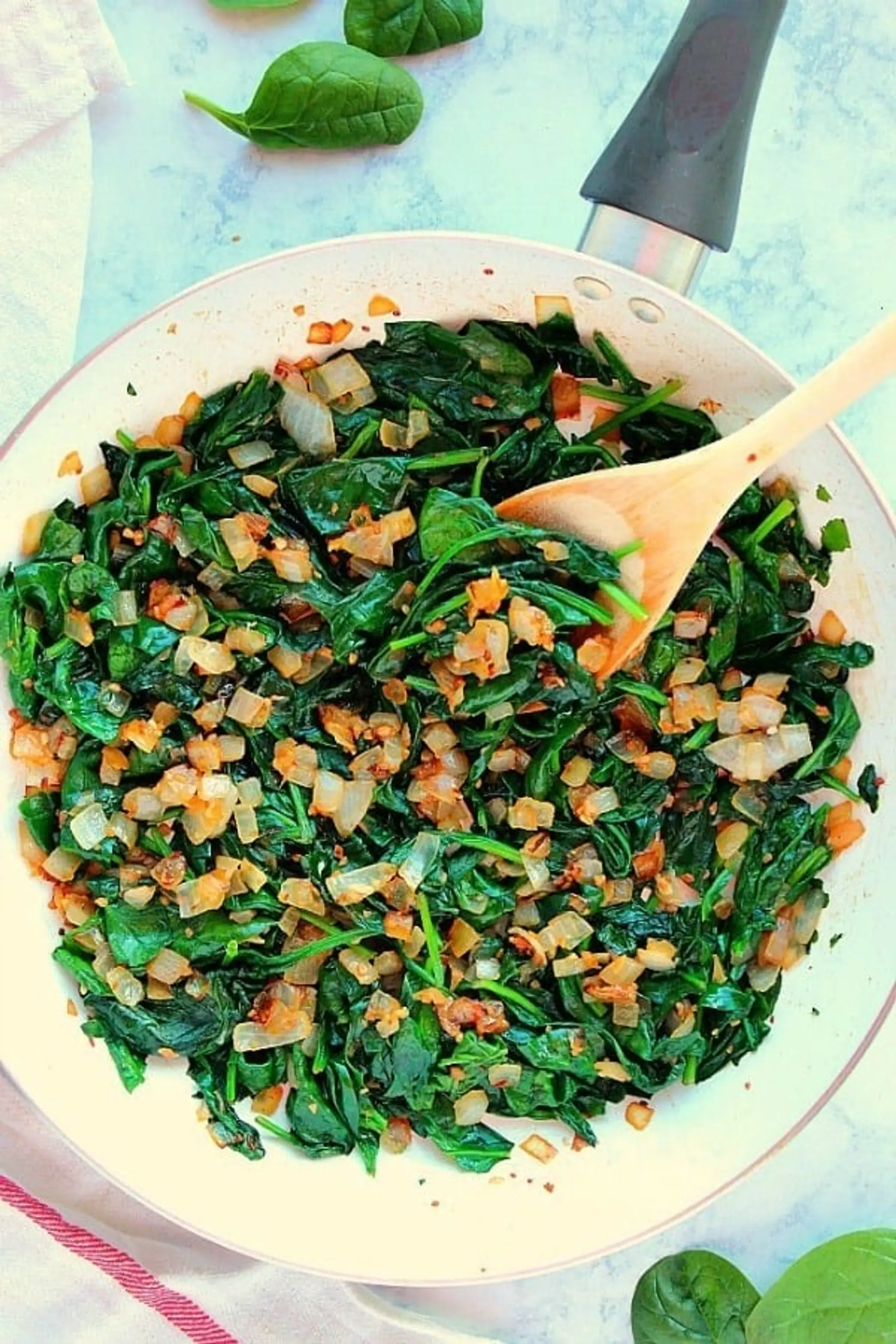 The Best Sauteed Spinach