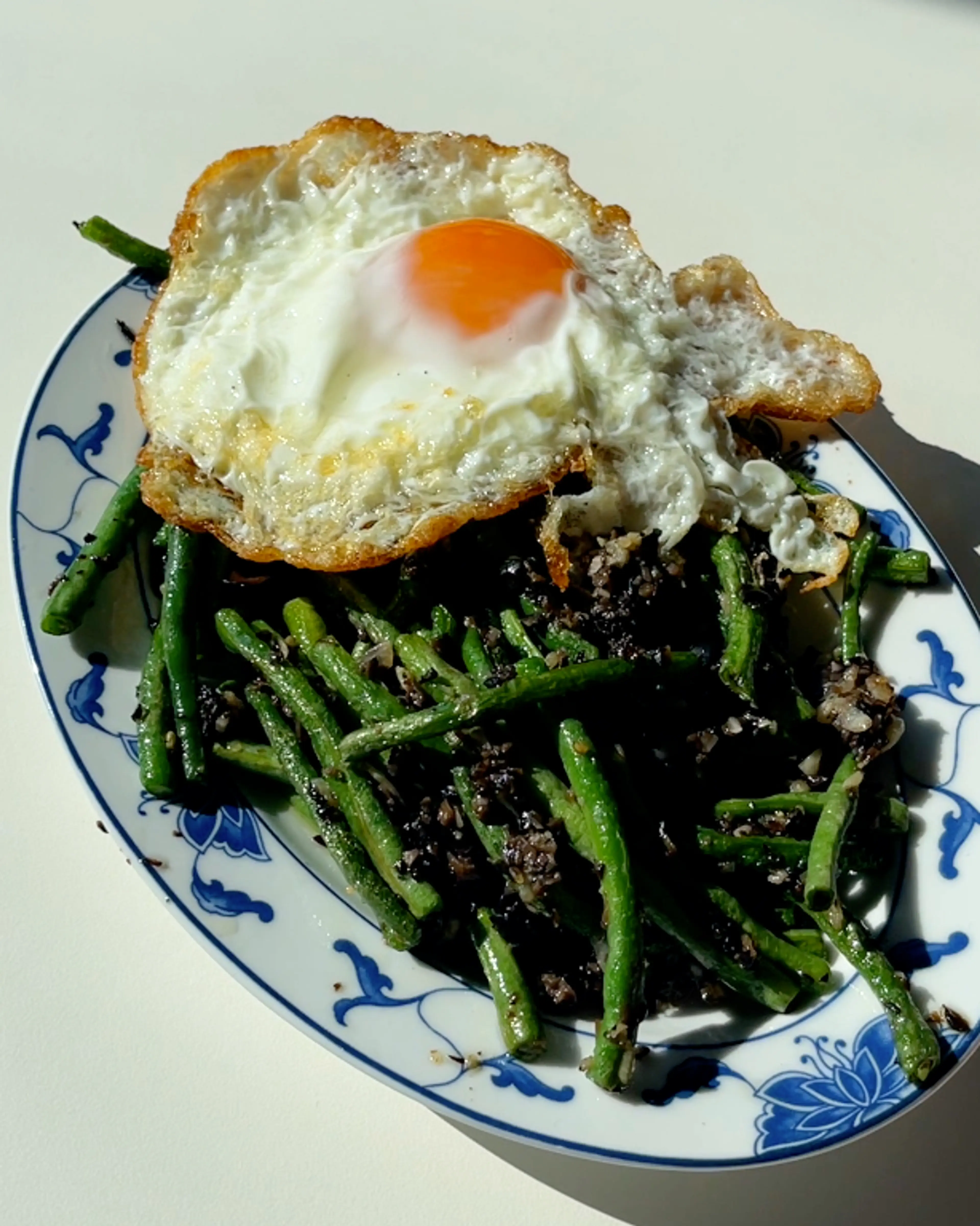 Blistered Garlic Olive Long Beans