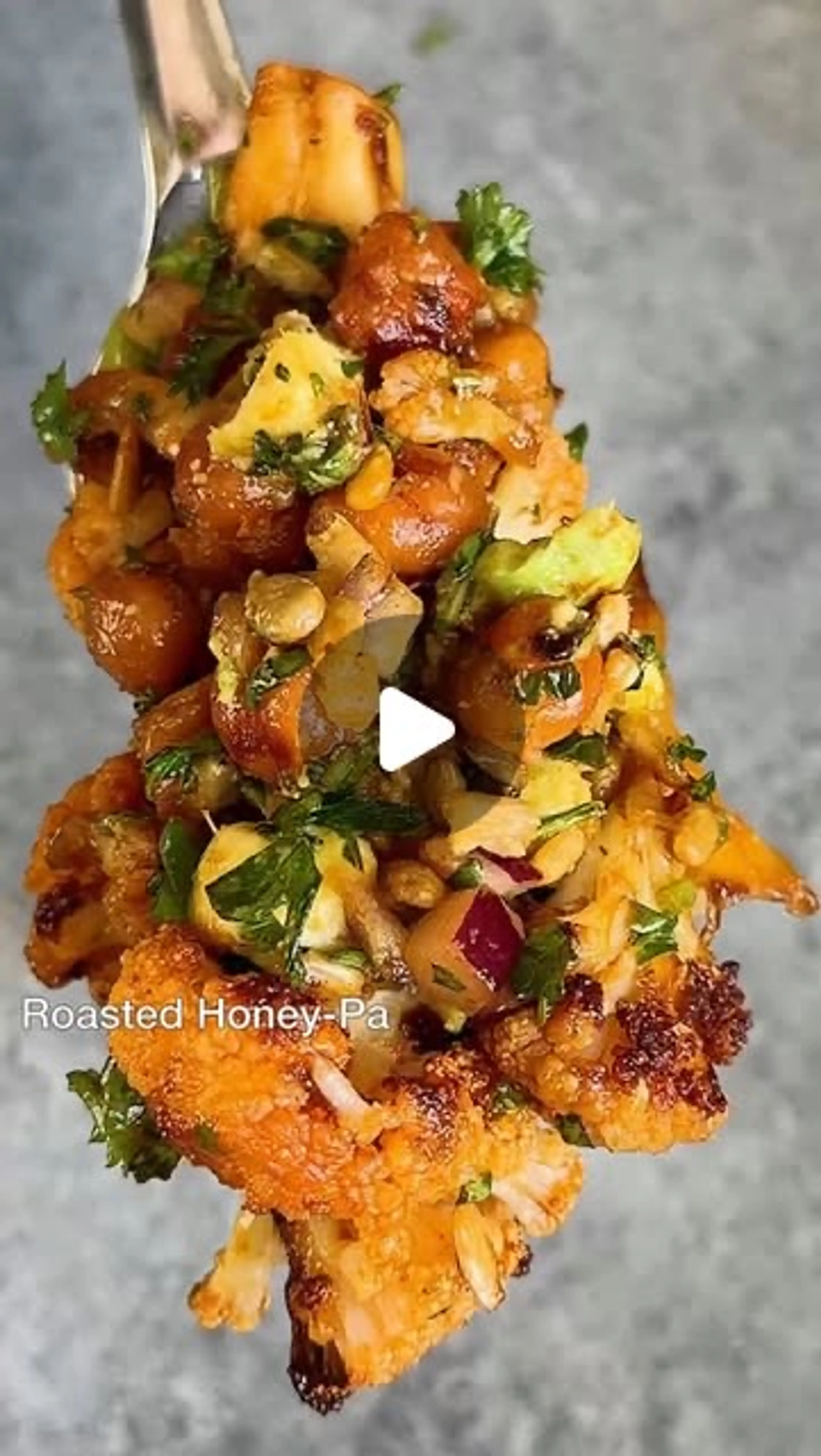 Roasted Honey-paprika Cauliflower & Chickpea Salad! I Made T