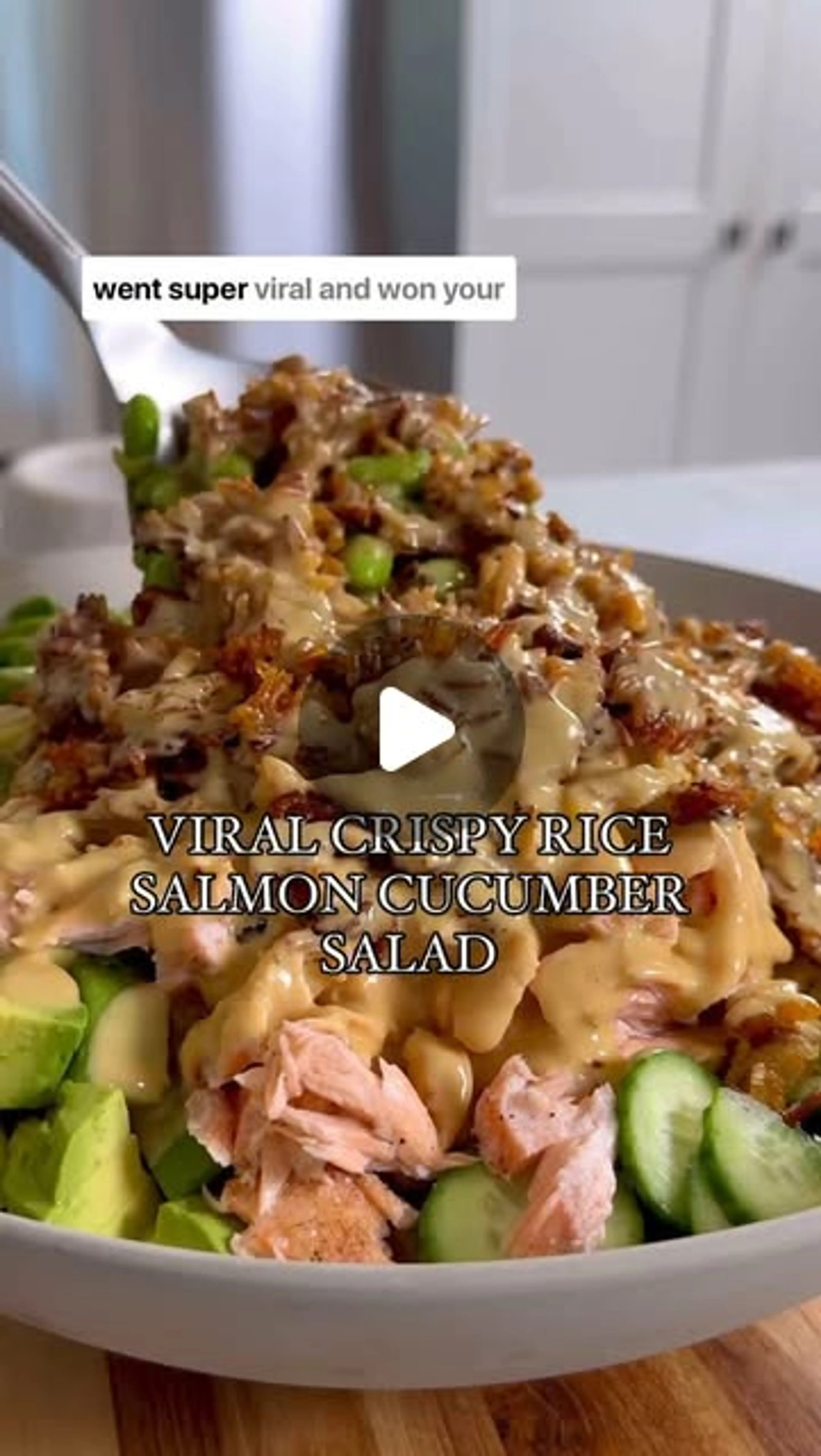 Hi I’m Nicole @kalejunkie and I Loveeeeeee Crispy Rice Salad