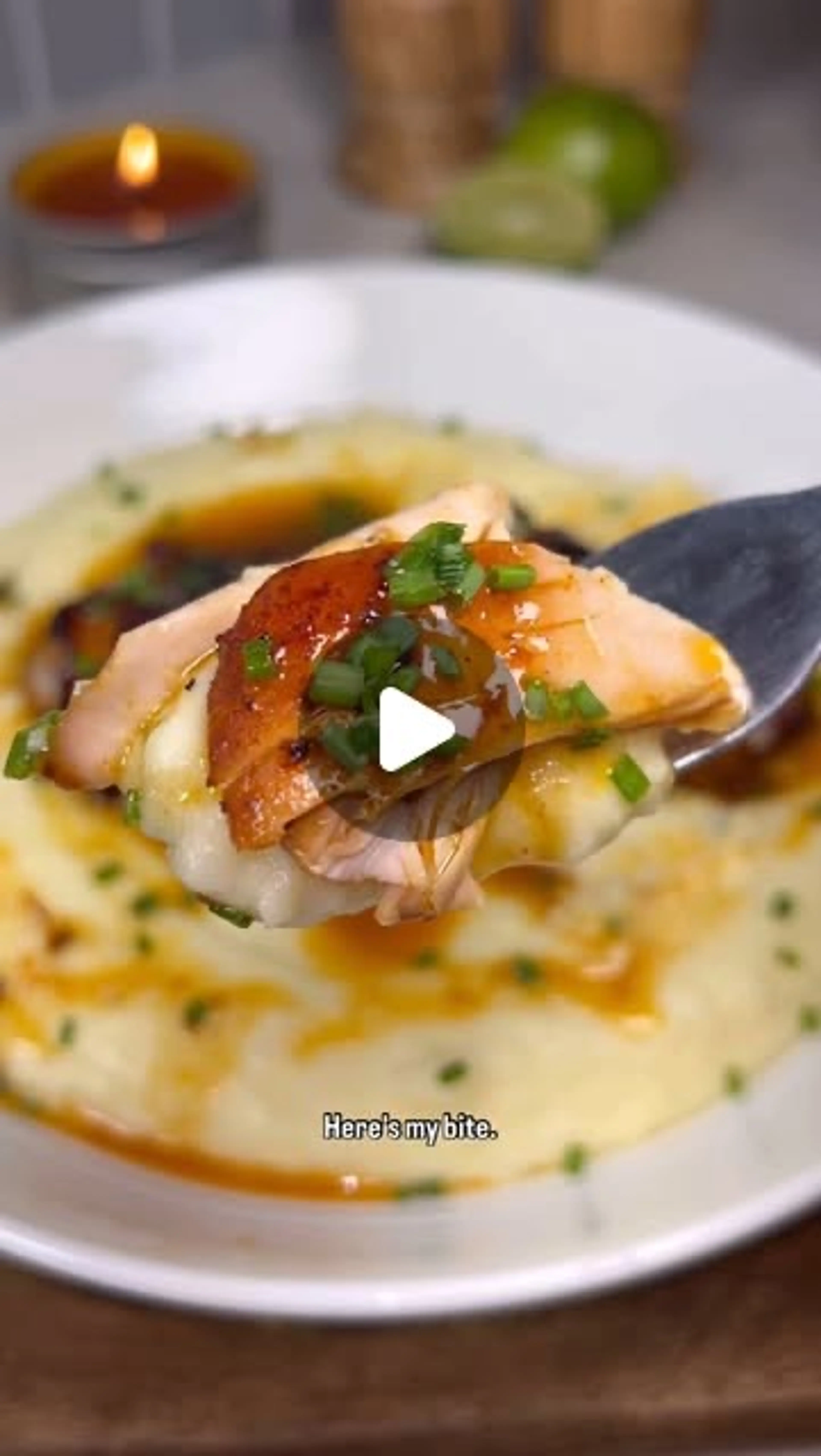 Chipotle Honey Chicken Thighs with Smoked Gouda Mashed Potat