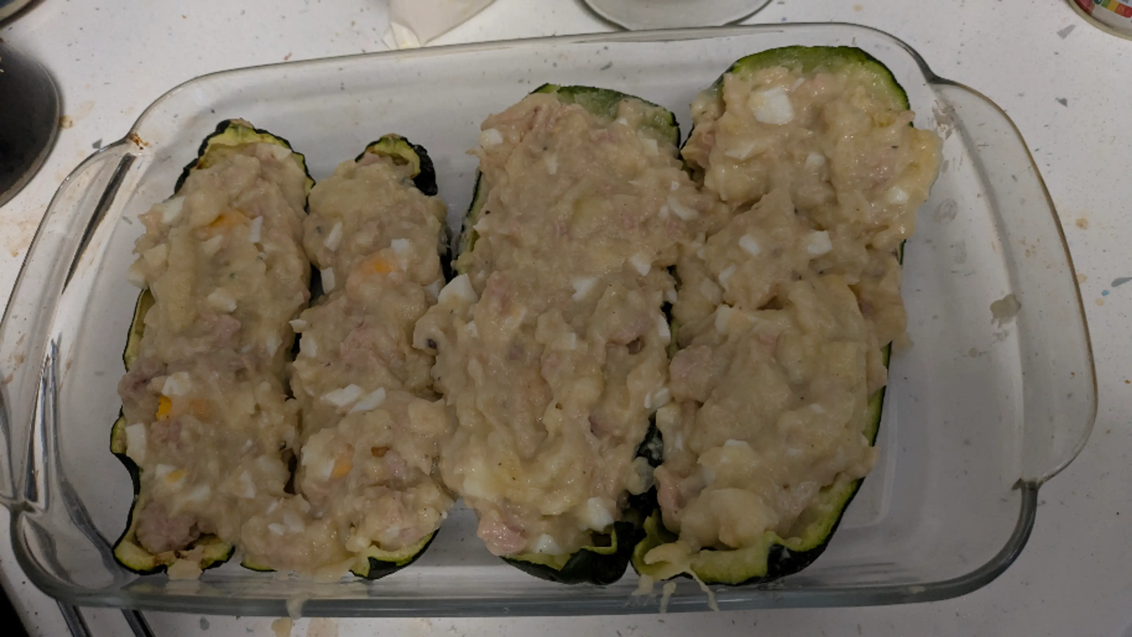 Calabacines Rellenos De Atún