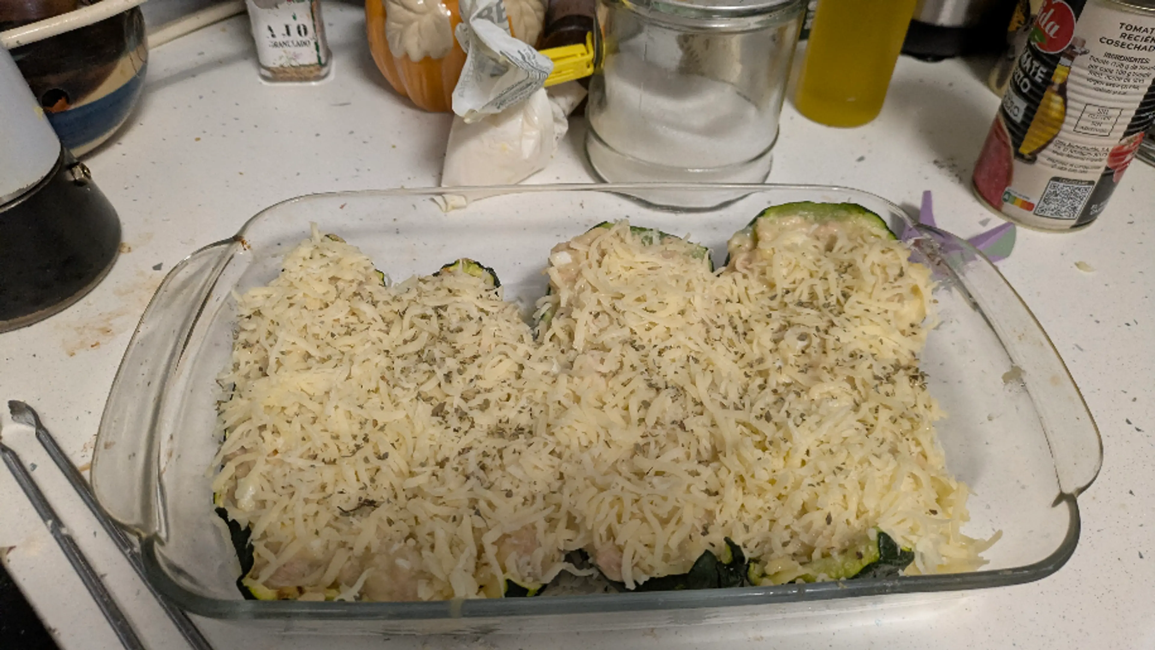 Calabacines Rellenos De Atún