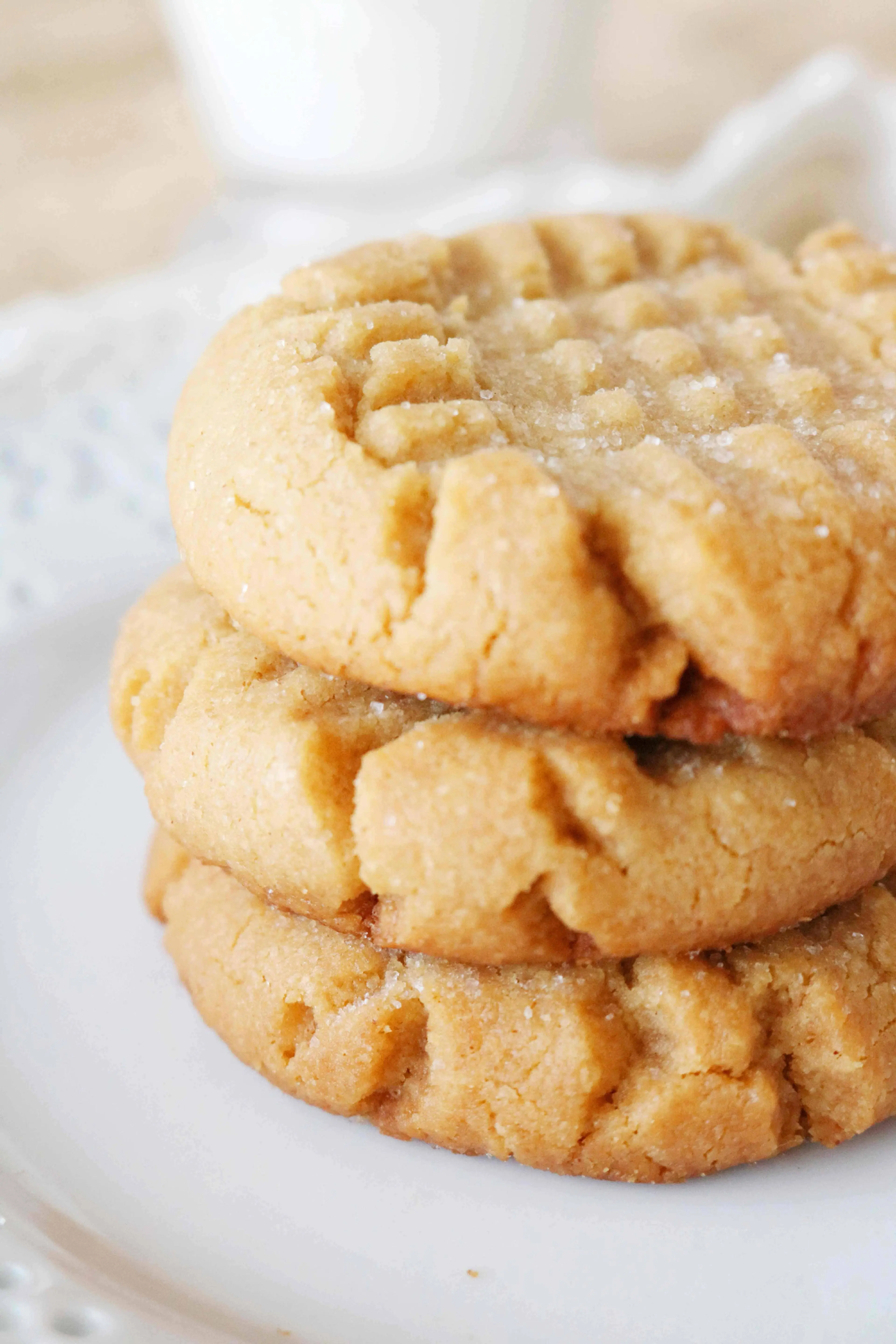 The Easiest Soft and Chewy Peanut Butter Cookies