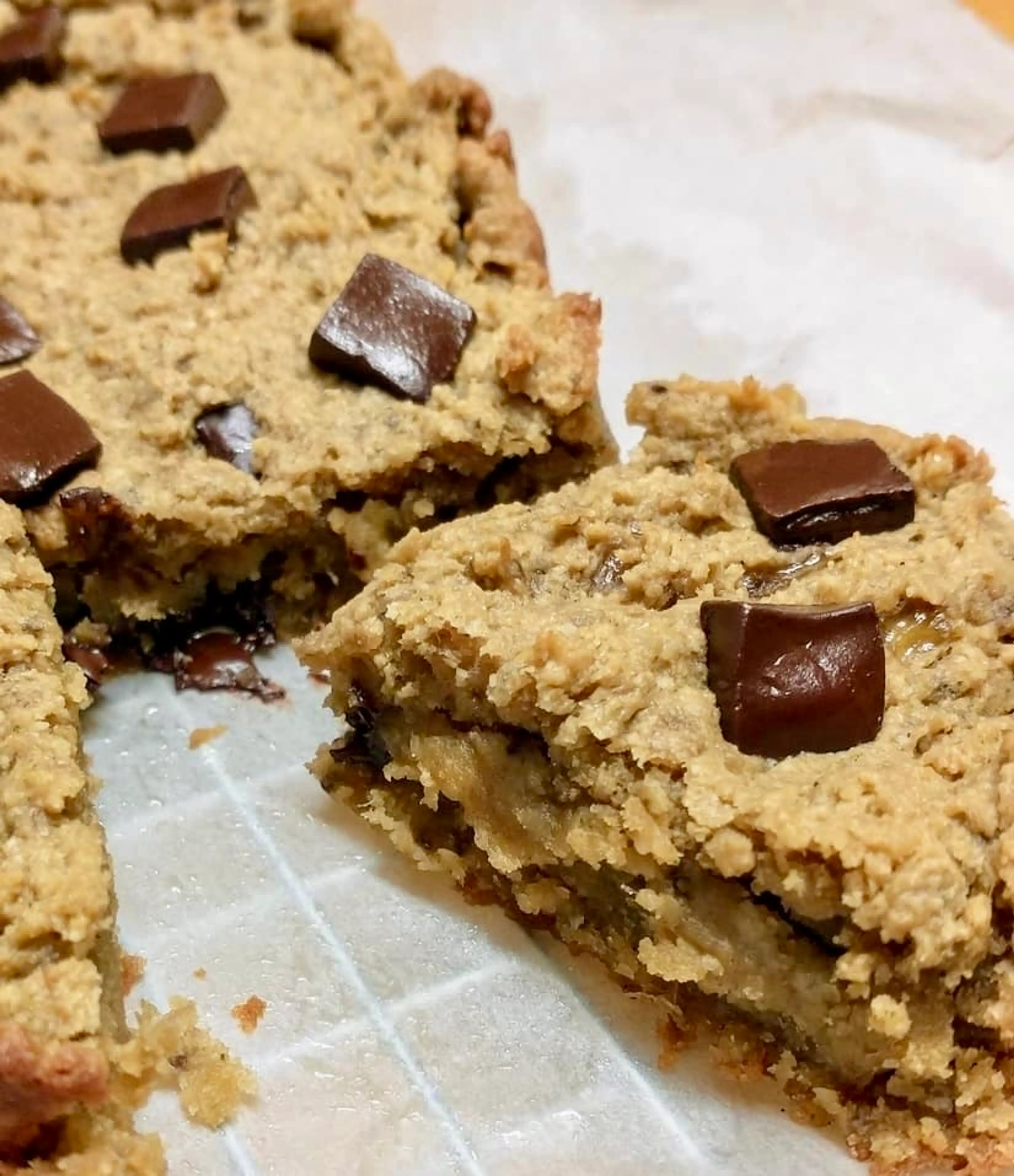 Peanut butter banana bread bar
