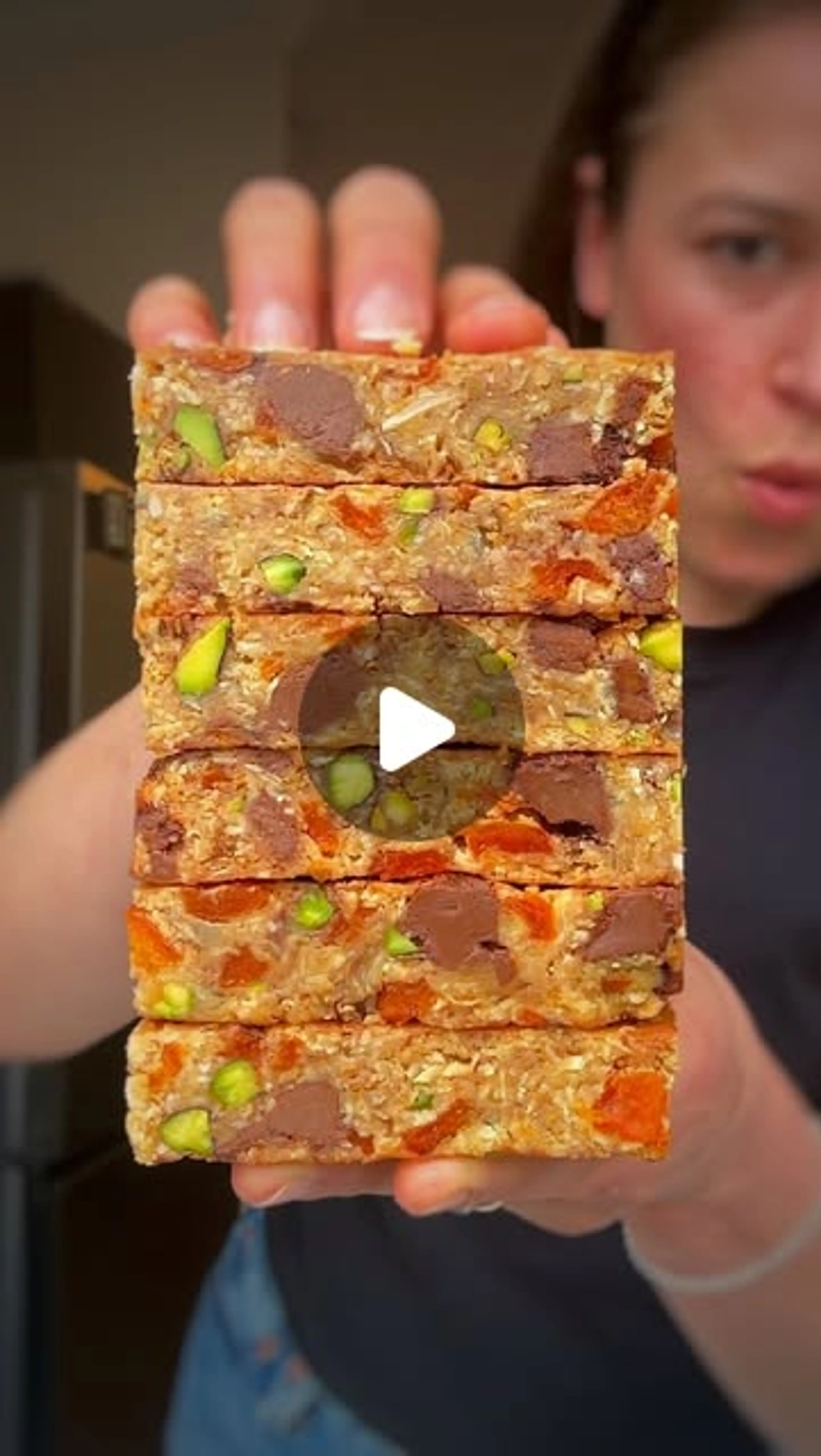 Chewy Apricot, Milk Chocolate & Pistachio Bumper Bars