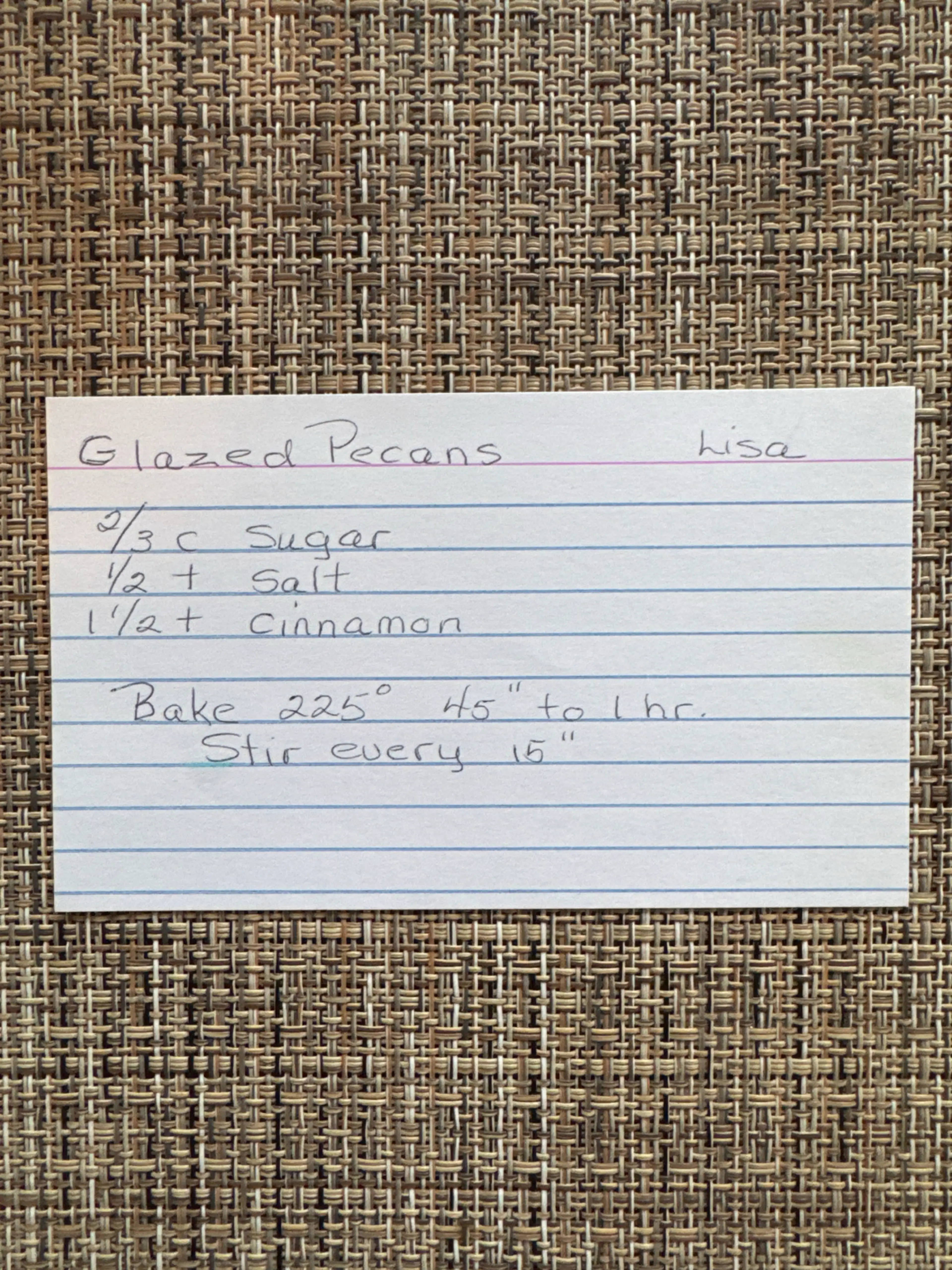 Glazed Pecans