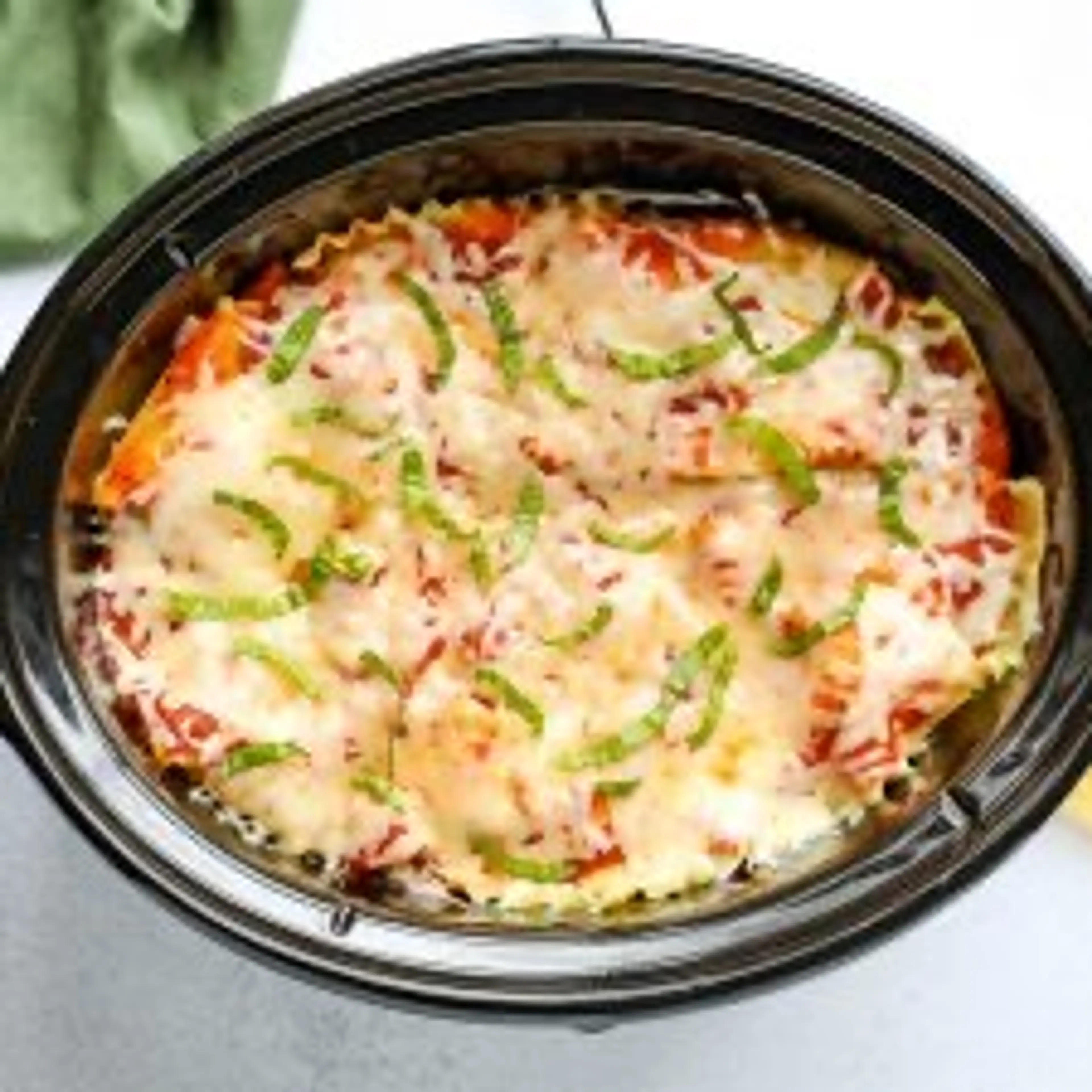 Vegetarian Crock Pot Lasagna